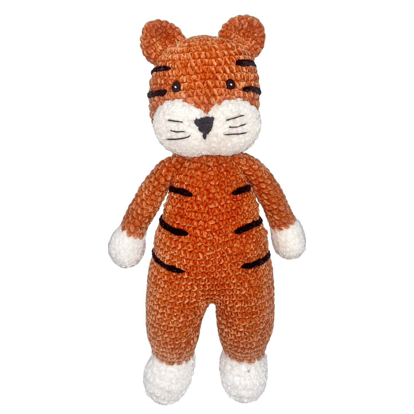 Tully the Tiger Chenille Crochet 12" Doll