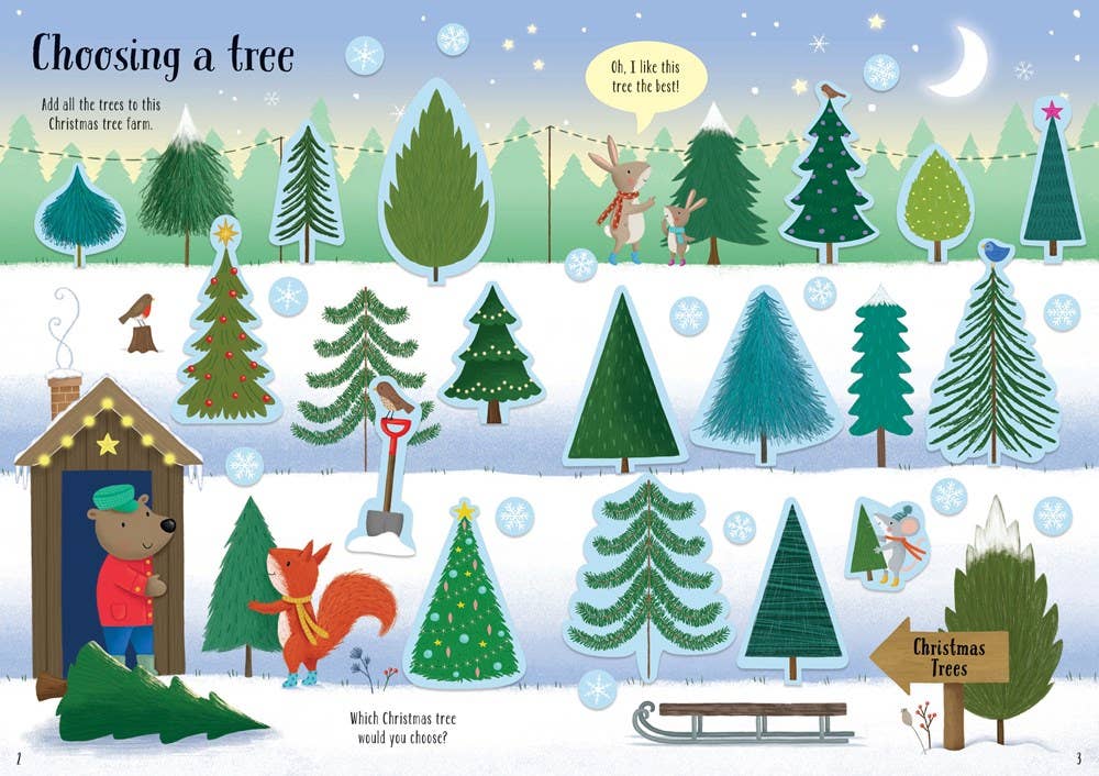 Sparkly Christmas Trees : Usborne