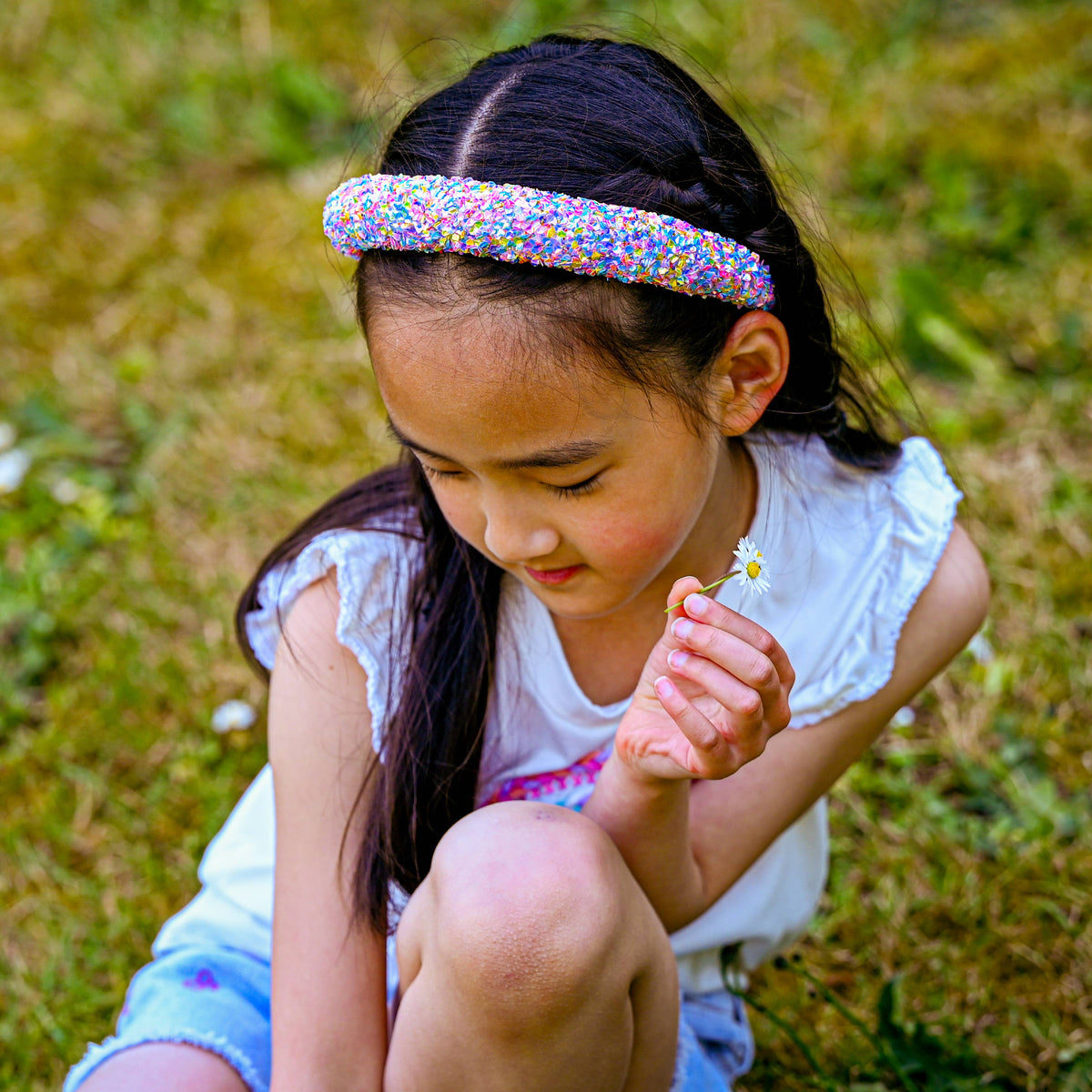 Kids Padded Headband - Chunky Sequin Hair Band