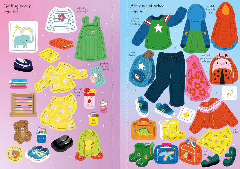 Little Sticker Dolly Dressing Starting School : Usborne