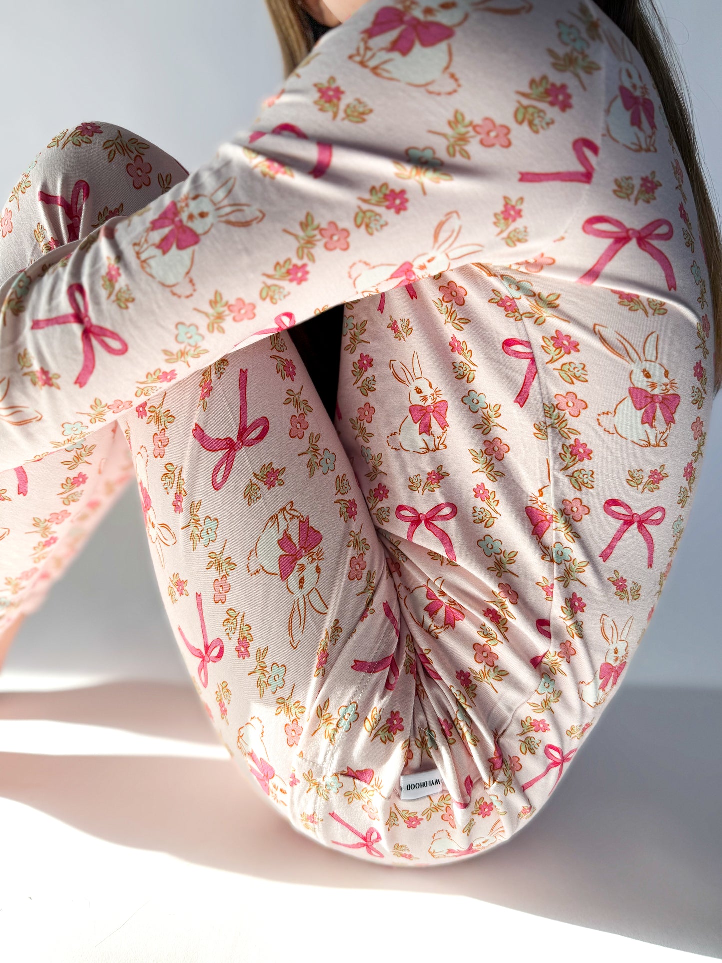 Rosy Rabbit 2 Piece Bamboo Pajamas