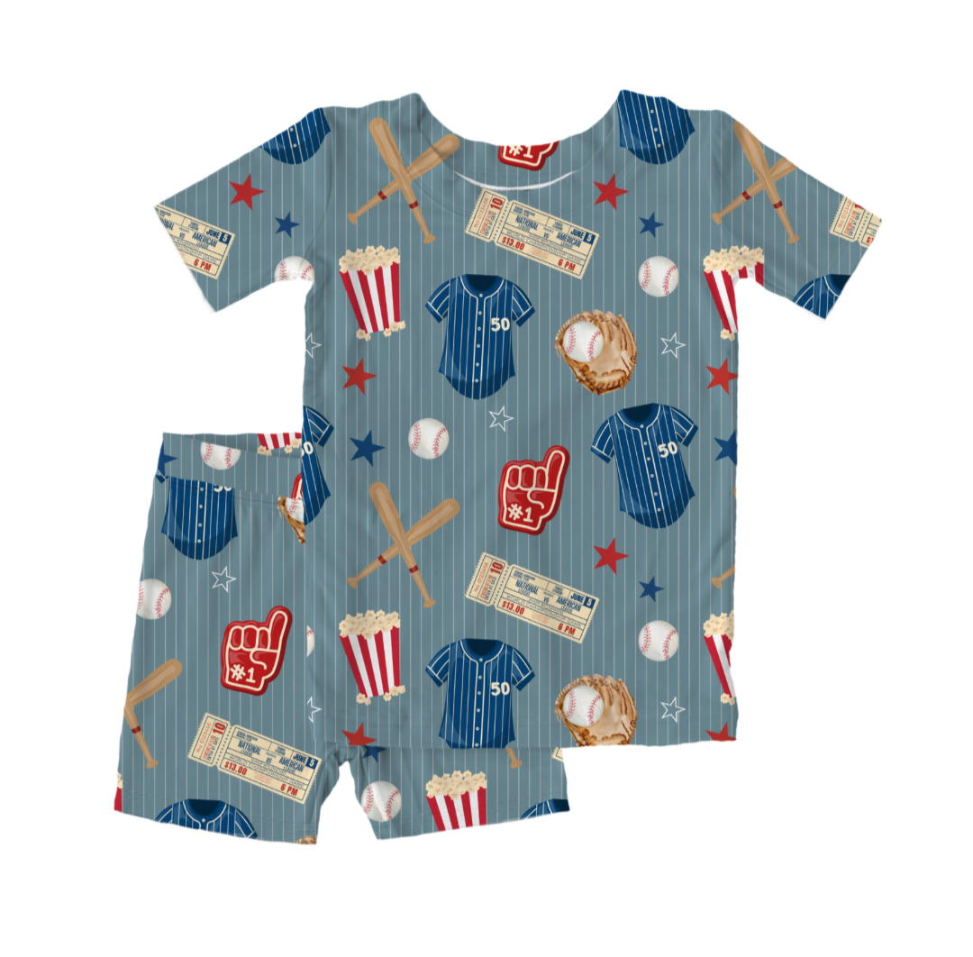Home Run Hero 2pc Shorts Bamboo Pajamas