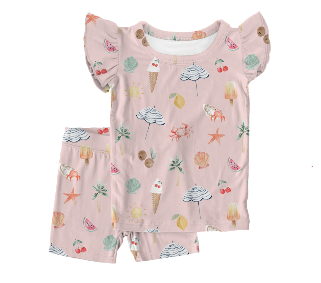 Seaside Sweets 2pc Shorts Bamboo Pajamas