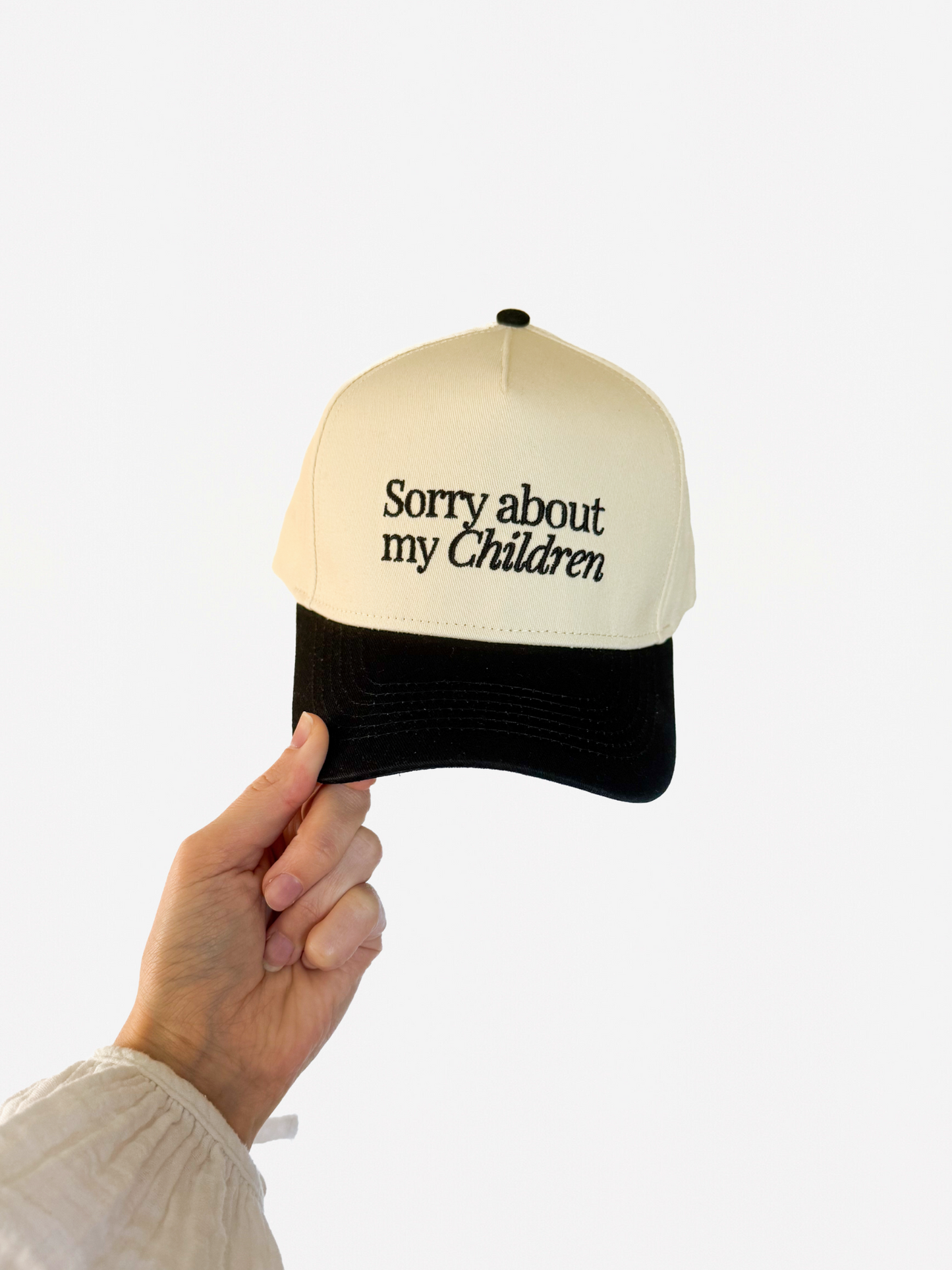 Sorry About My Children Trucker Hat