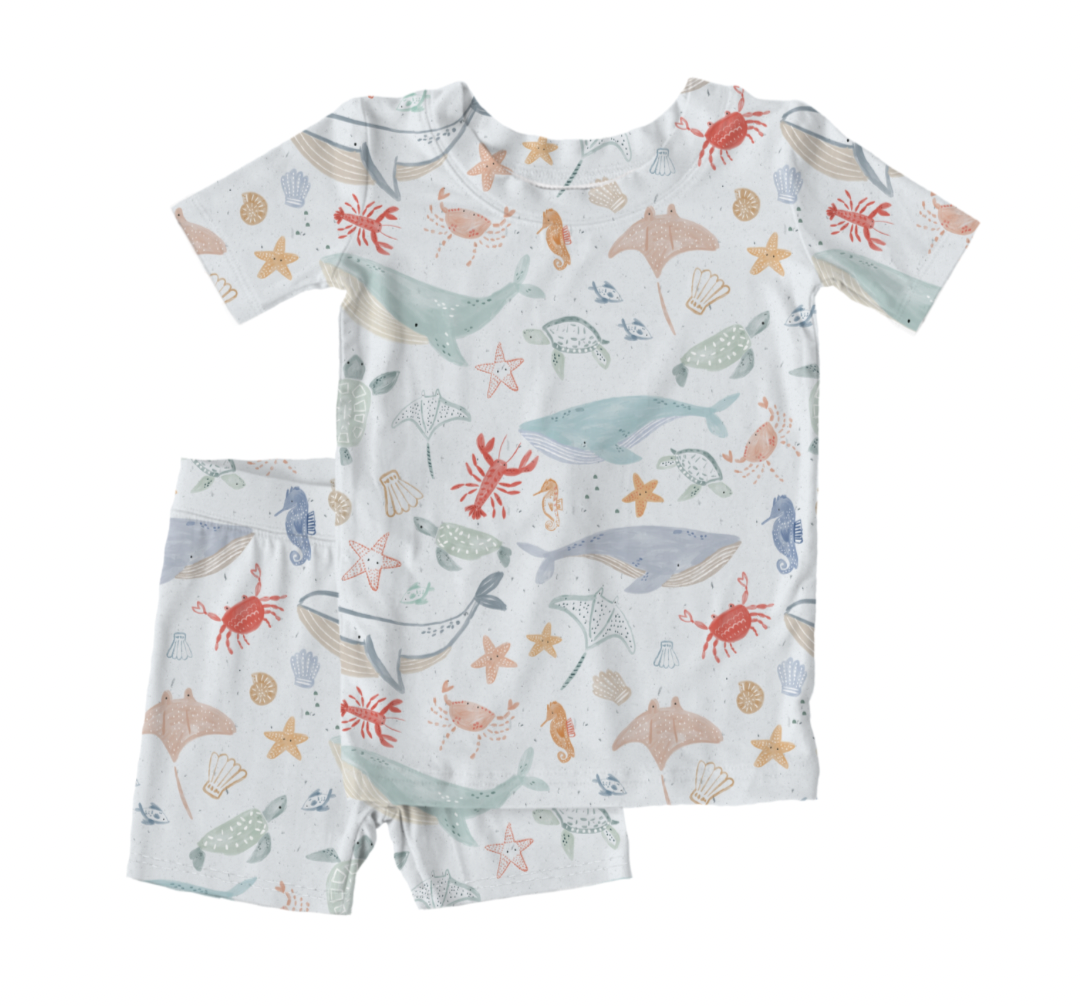 Under the Sea 2pc Shorts Bamboo Pajamas