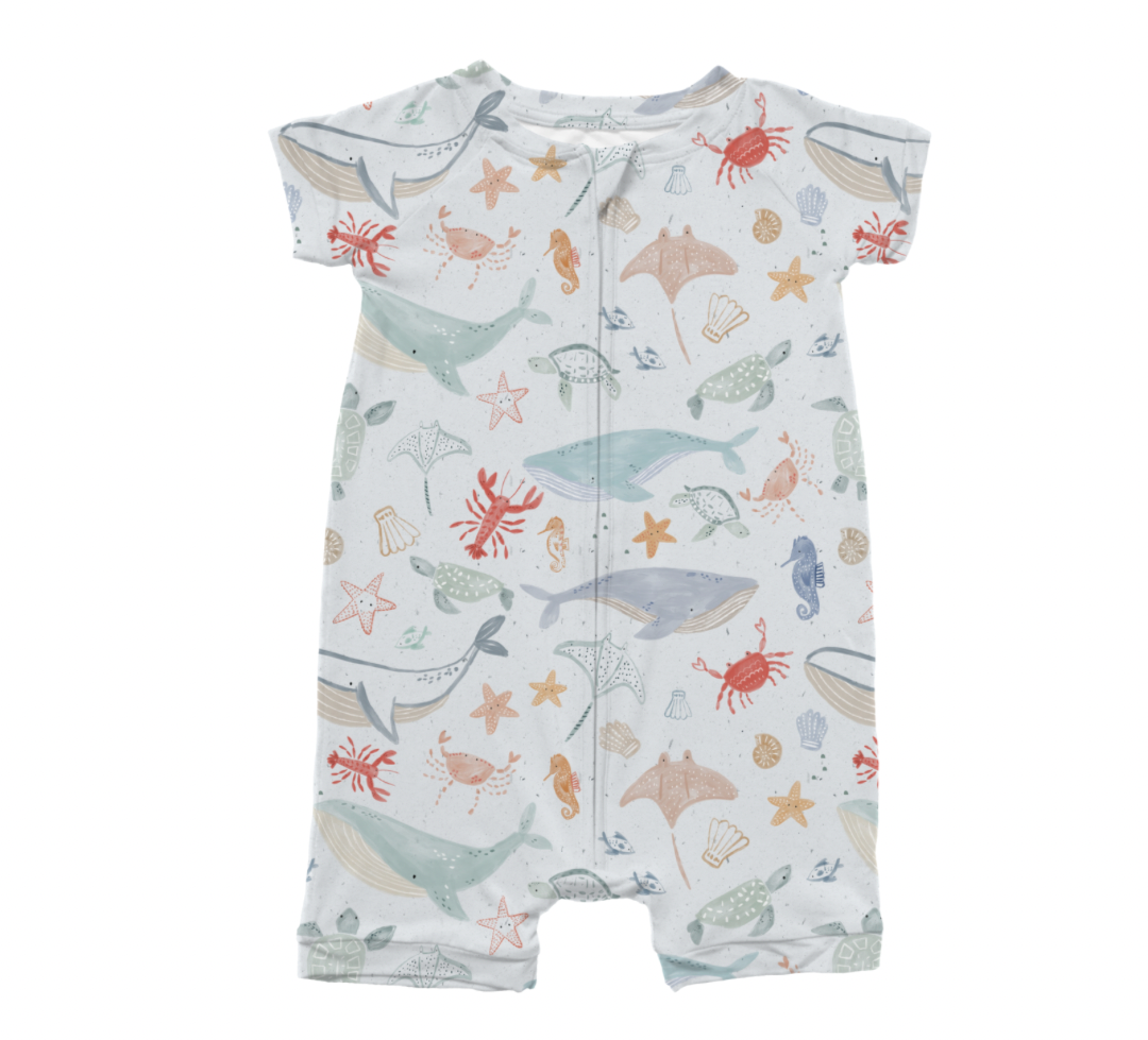 Under the Sea Zippy Shorts Bamboo Pajamas