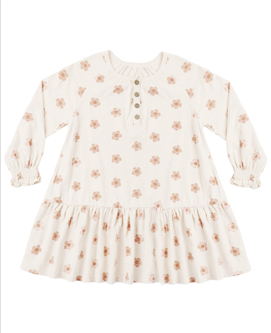 Swing Dress - Pink Daisies