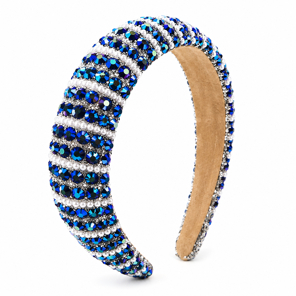 Blue Rhinestone Headband