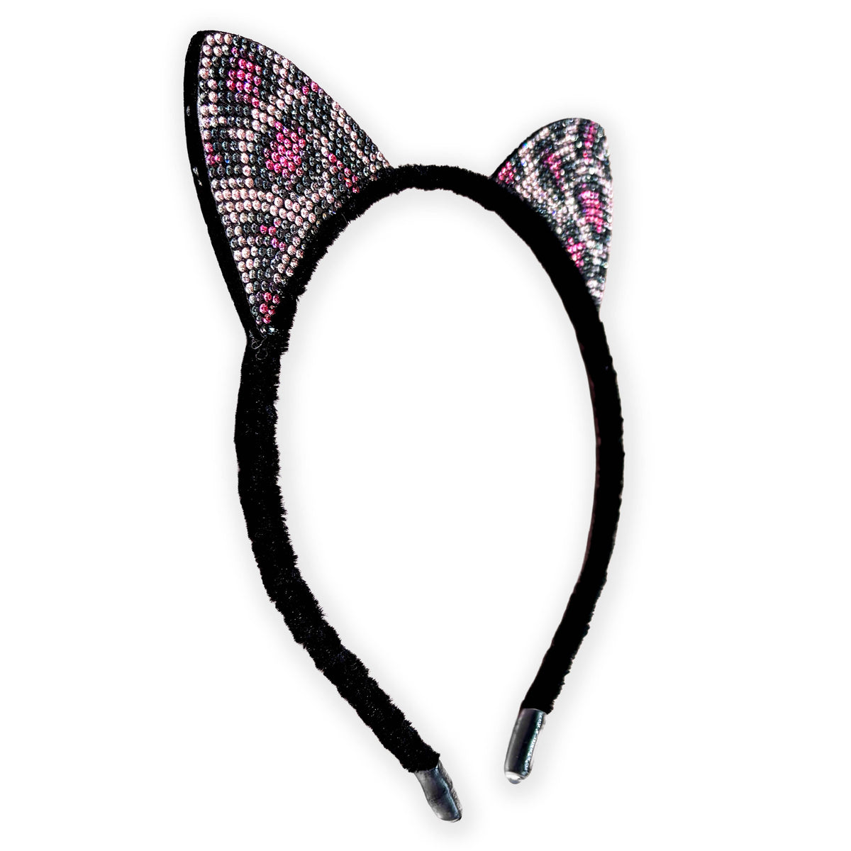 Cat Ears Headband - Kids Dual Sided Rhinestone Hairband