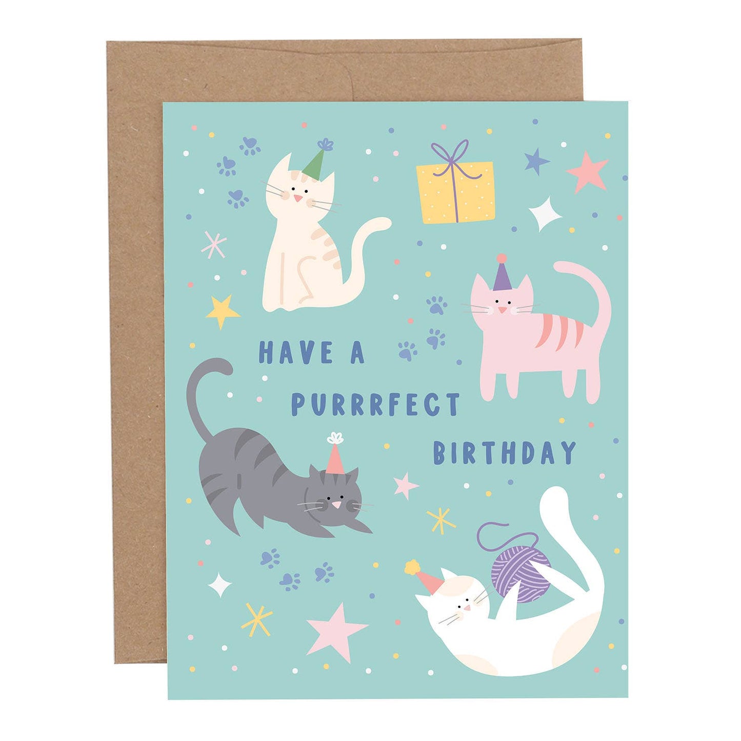 Have A Purrrfect Birthday Greeting Card