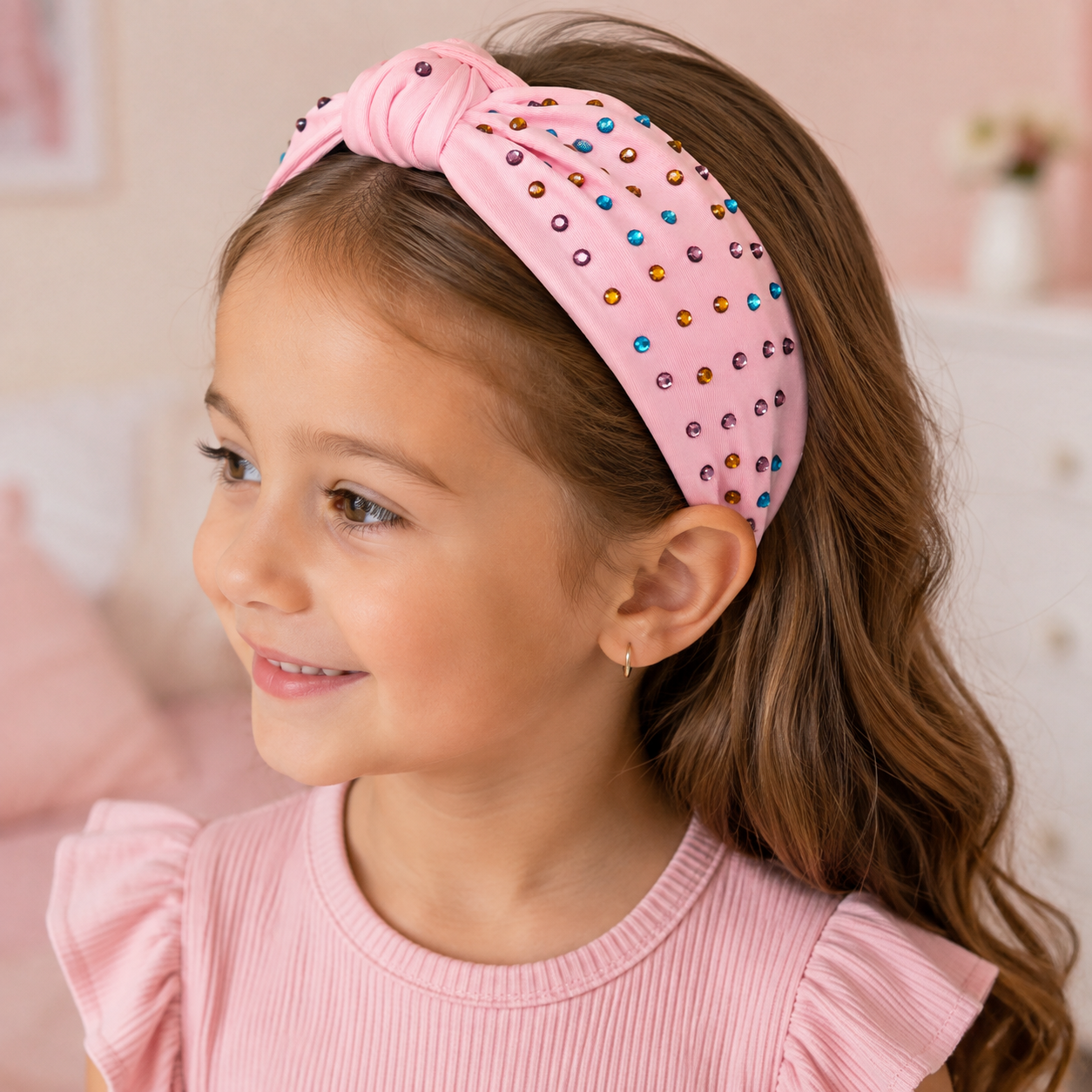 Pink Rhinestone Headband