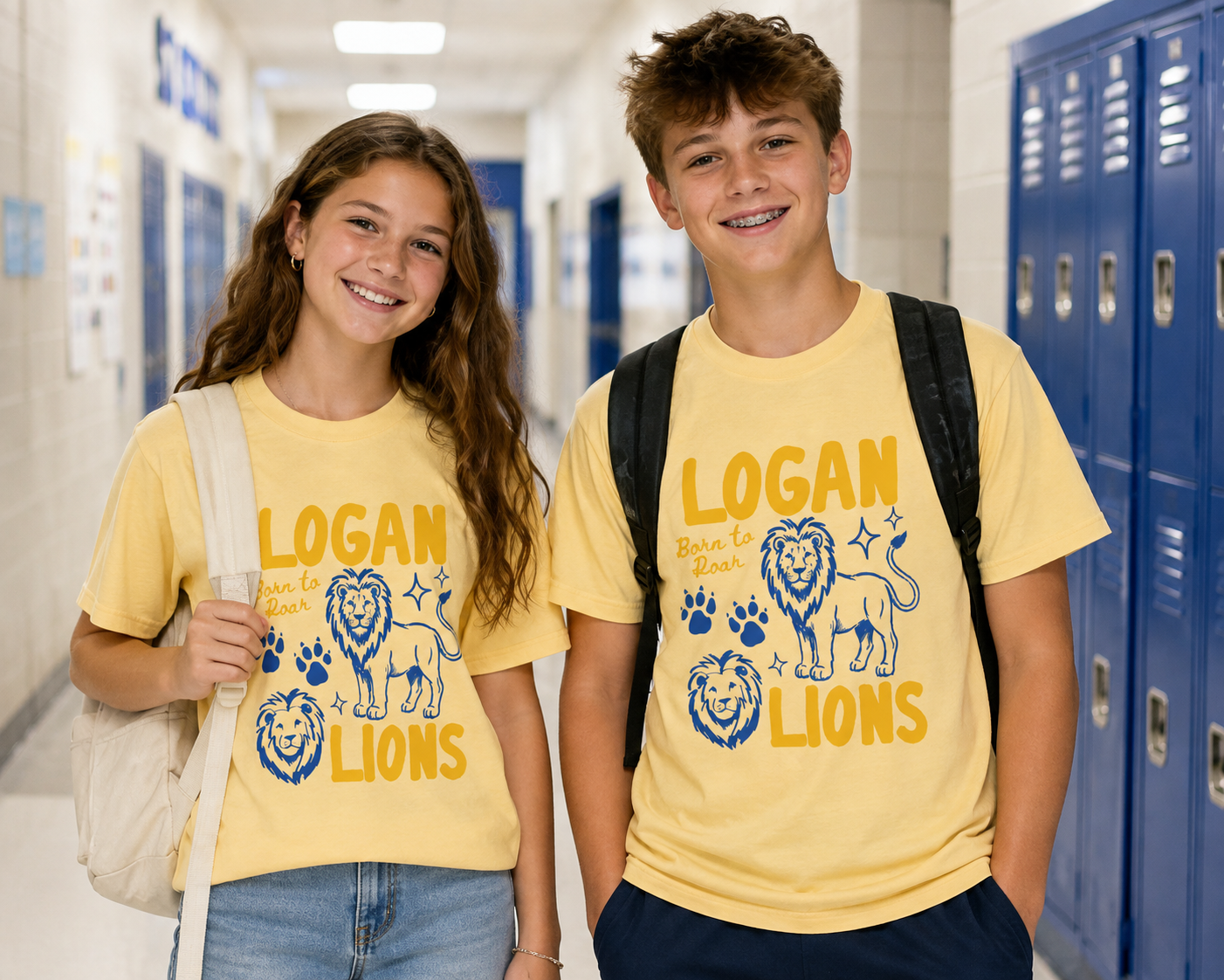 Born to Roar Logan Lions Tee