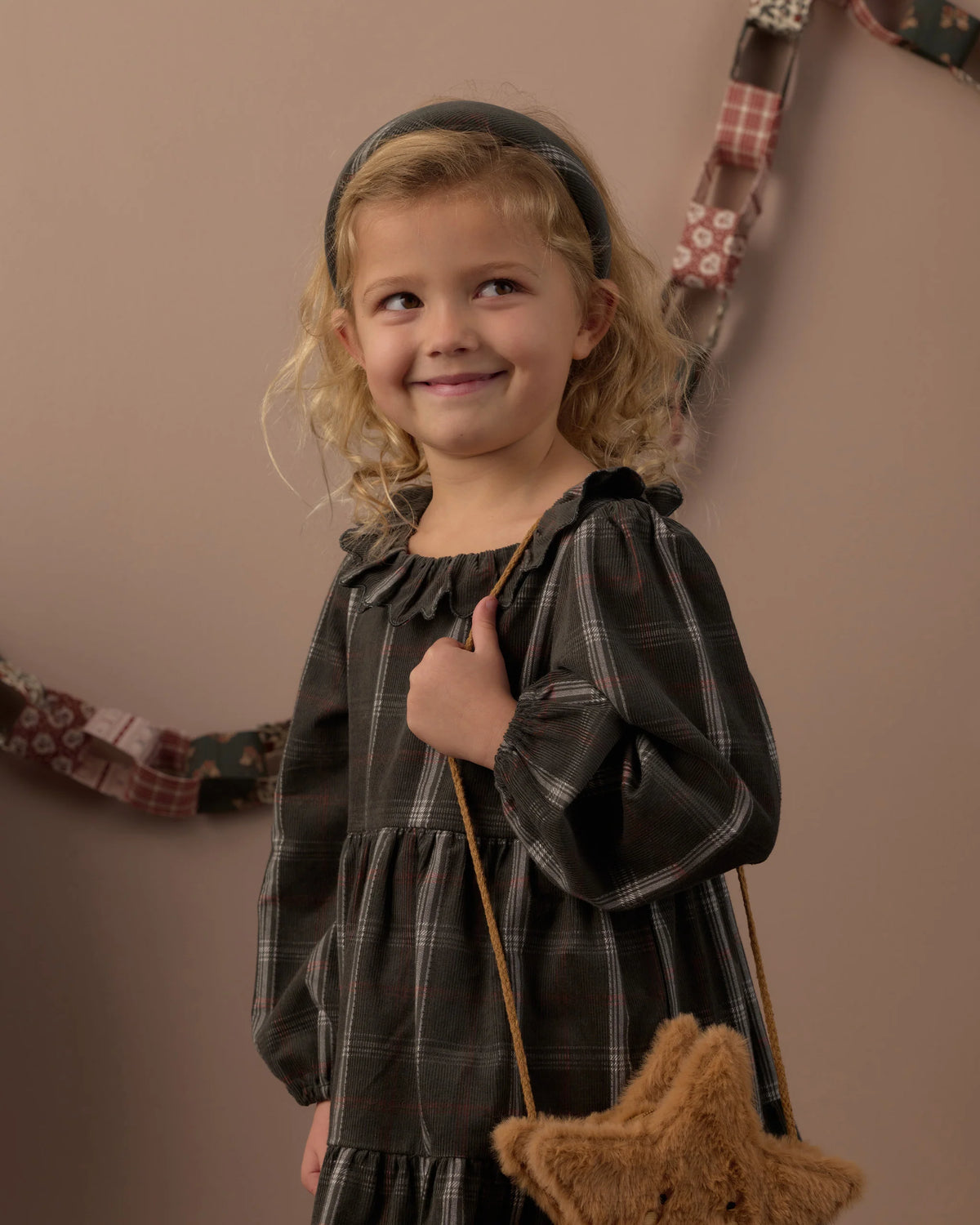 Padded Headband Holiday Plaid
