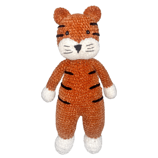 Tully the Tiger Chenille Crochet 12" Doll