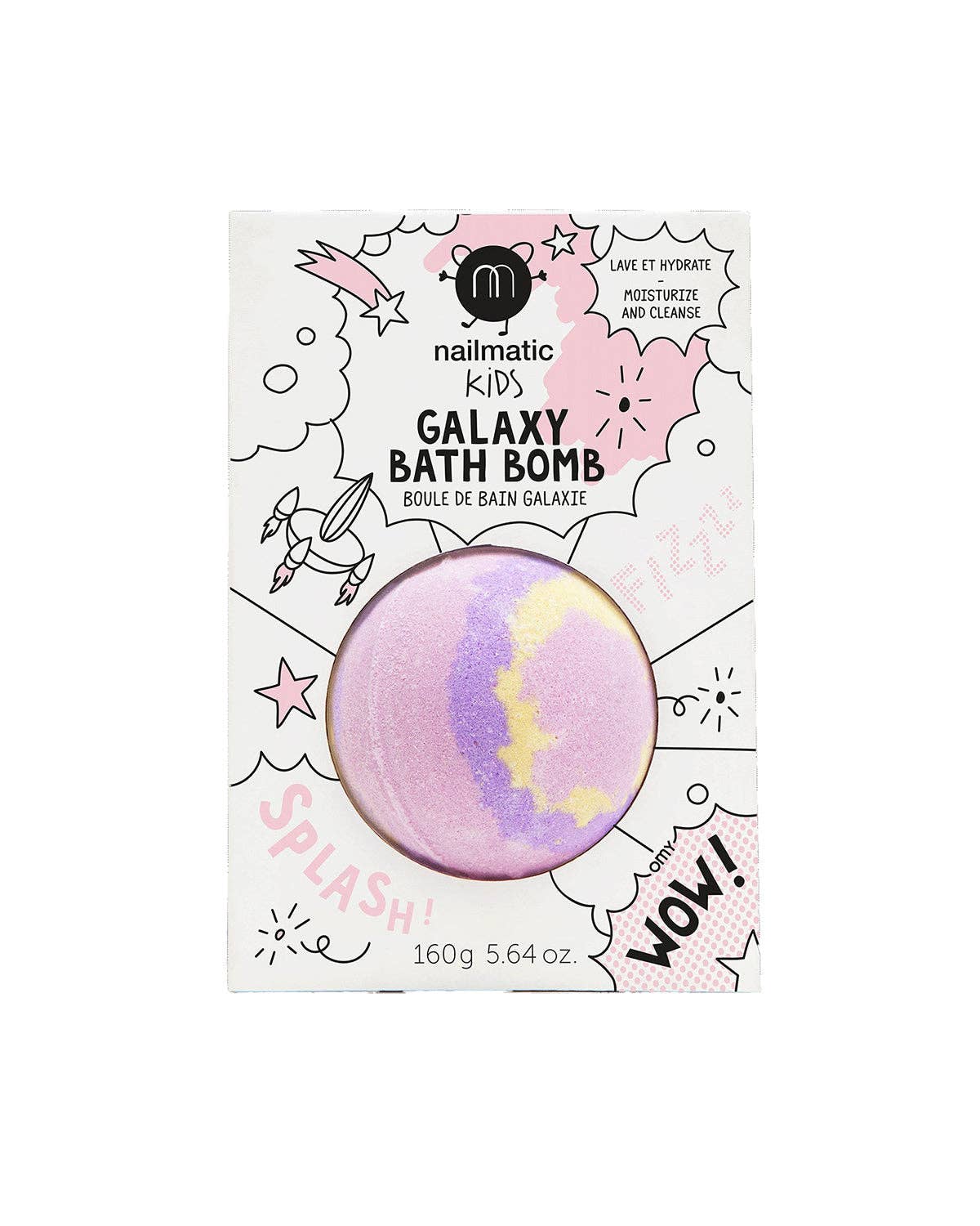 Bath Bomb - Pink Yellow Purple