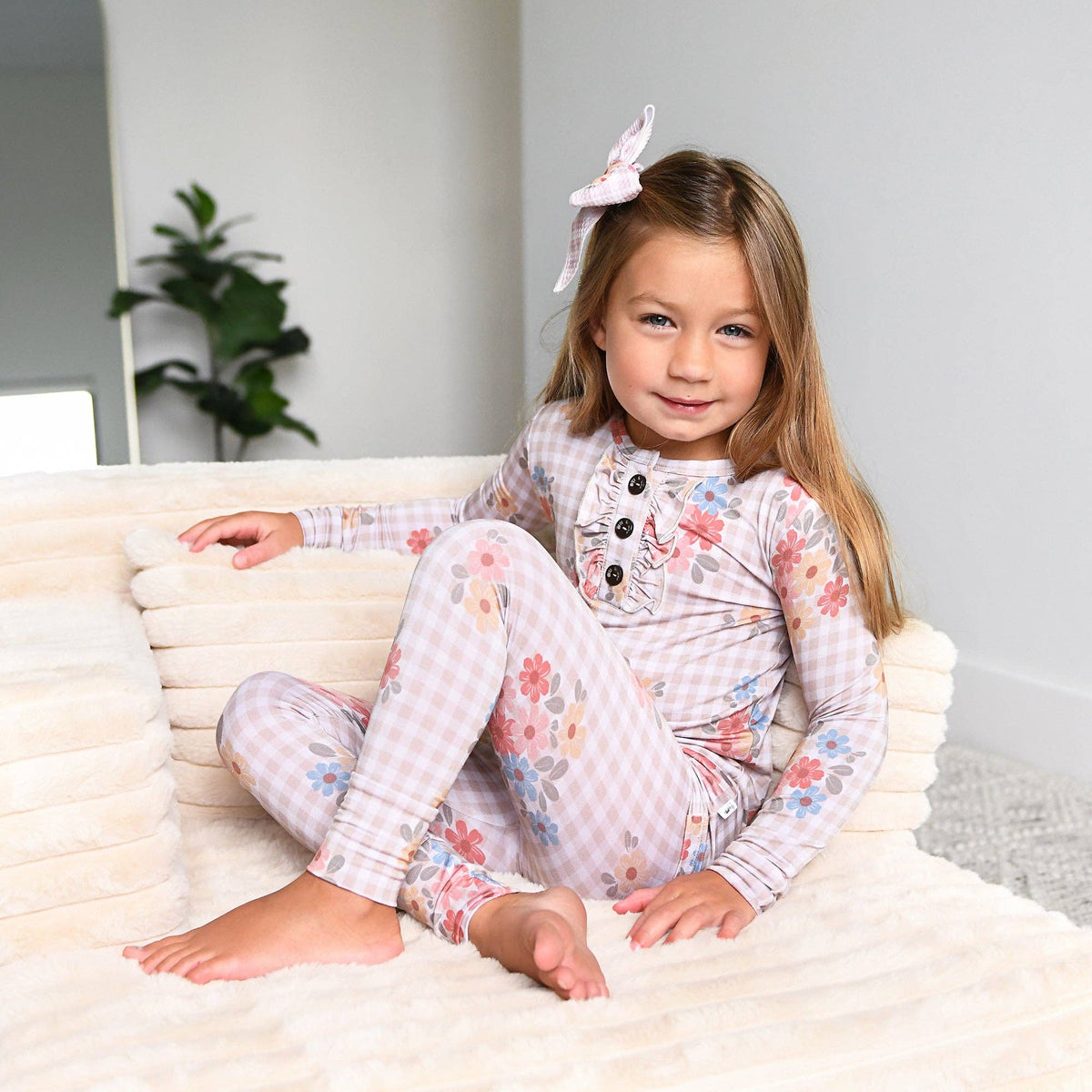 RUFFLE TWO PIECE Bamboo Pjs