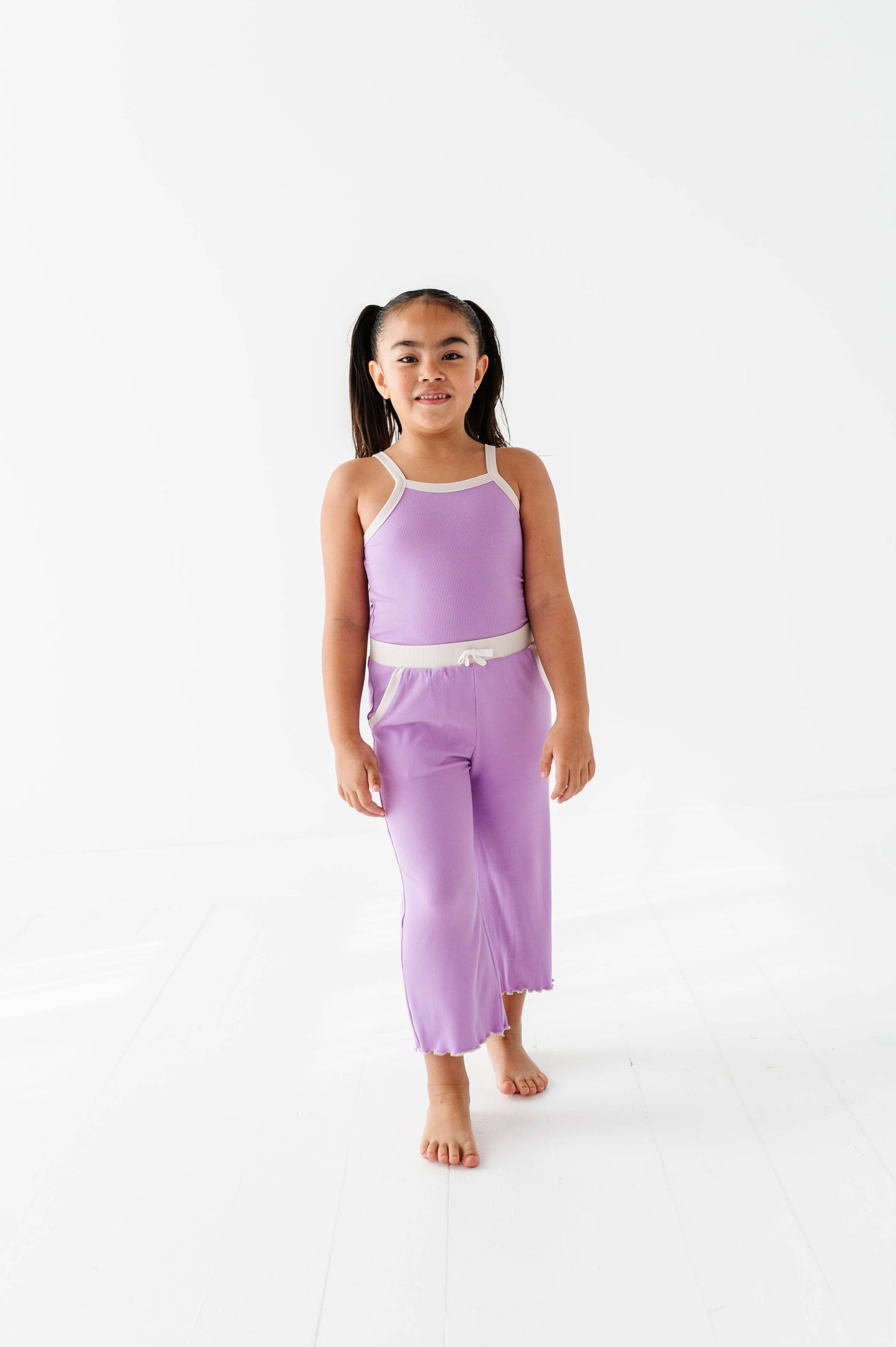 Pixie Purple | Tank + Wide Leg RIB Set