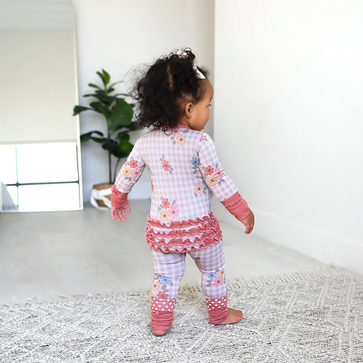Callie RUFFLE ZIP Bamboo Pajamas
