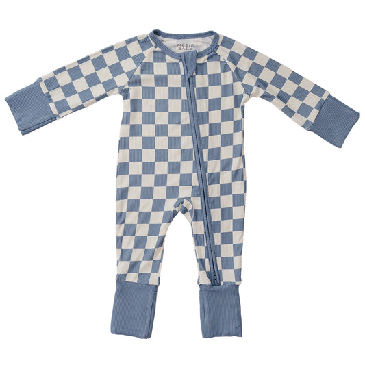 Blue Checkered Bamboo Pjs