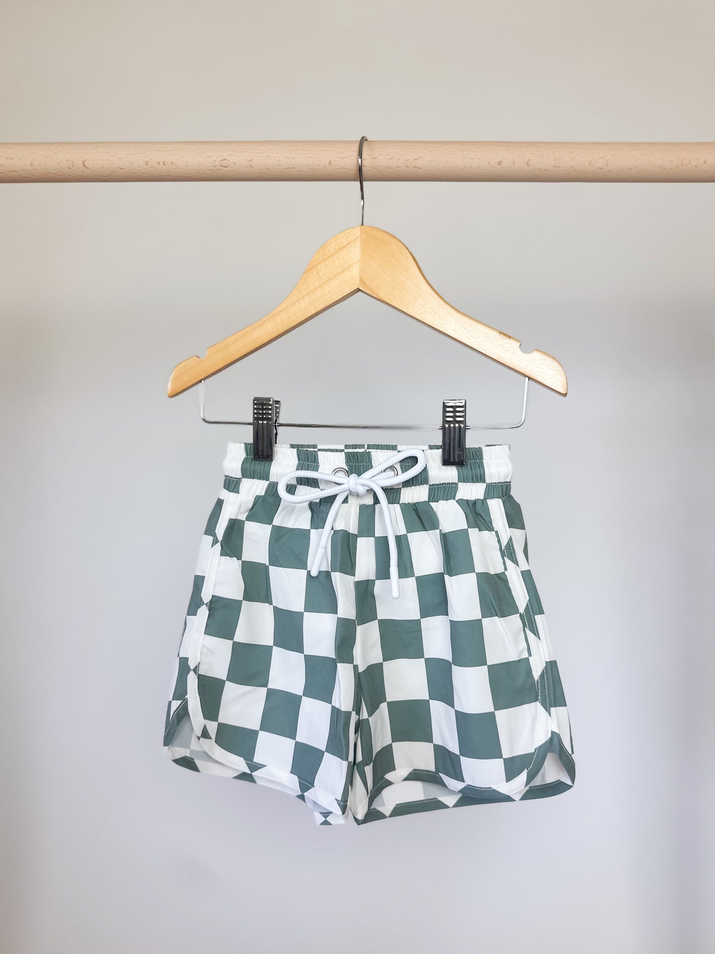 Checkered Swim Short