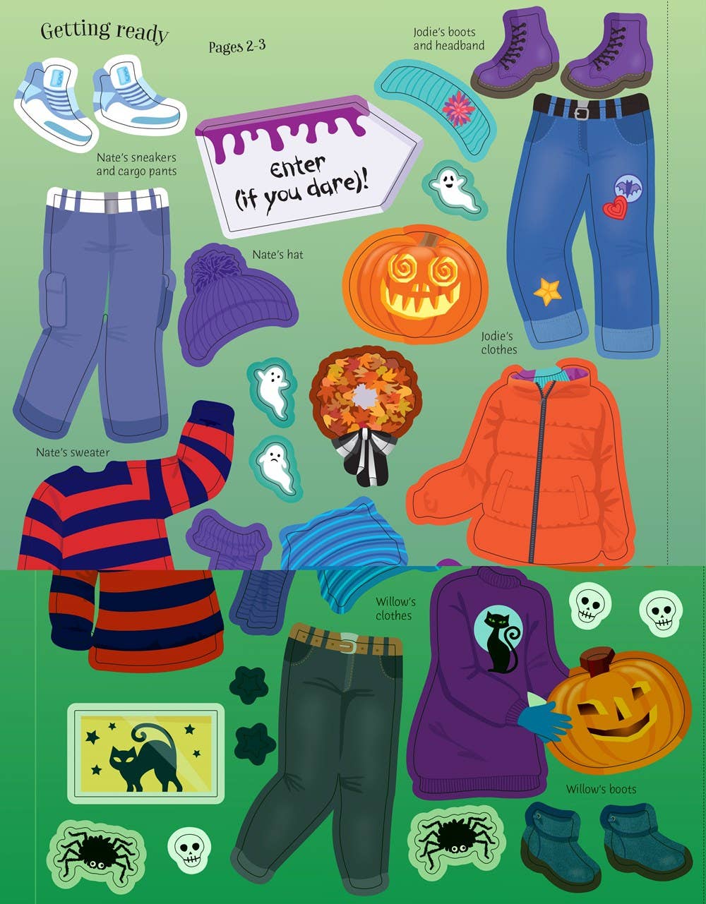 Sticker Dolly Dressing Halloween Party: Usborne