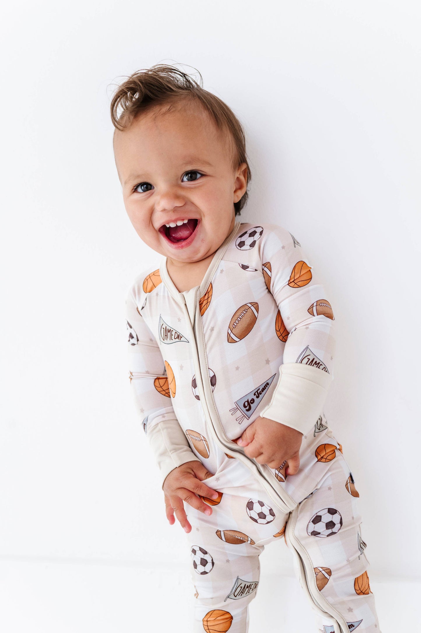 Game Day Gingham Convertible Footies