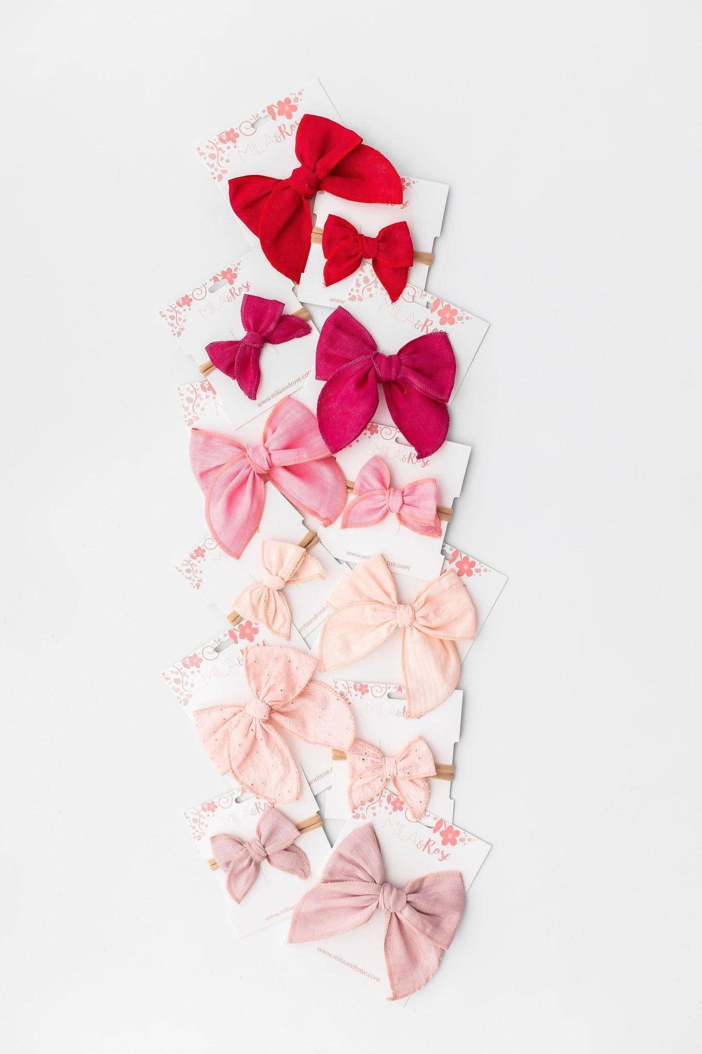 Classic Hair Bow - Red