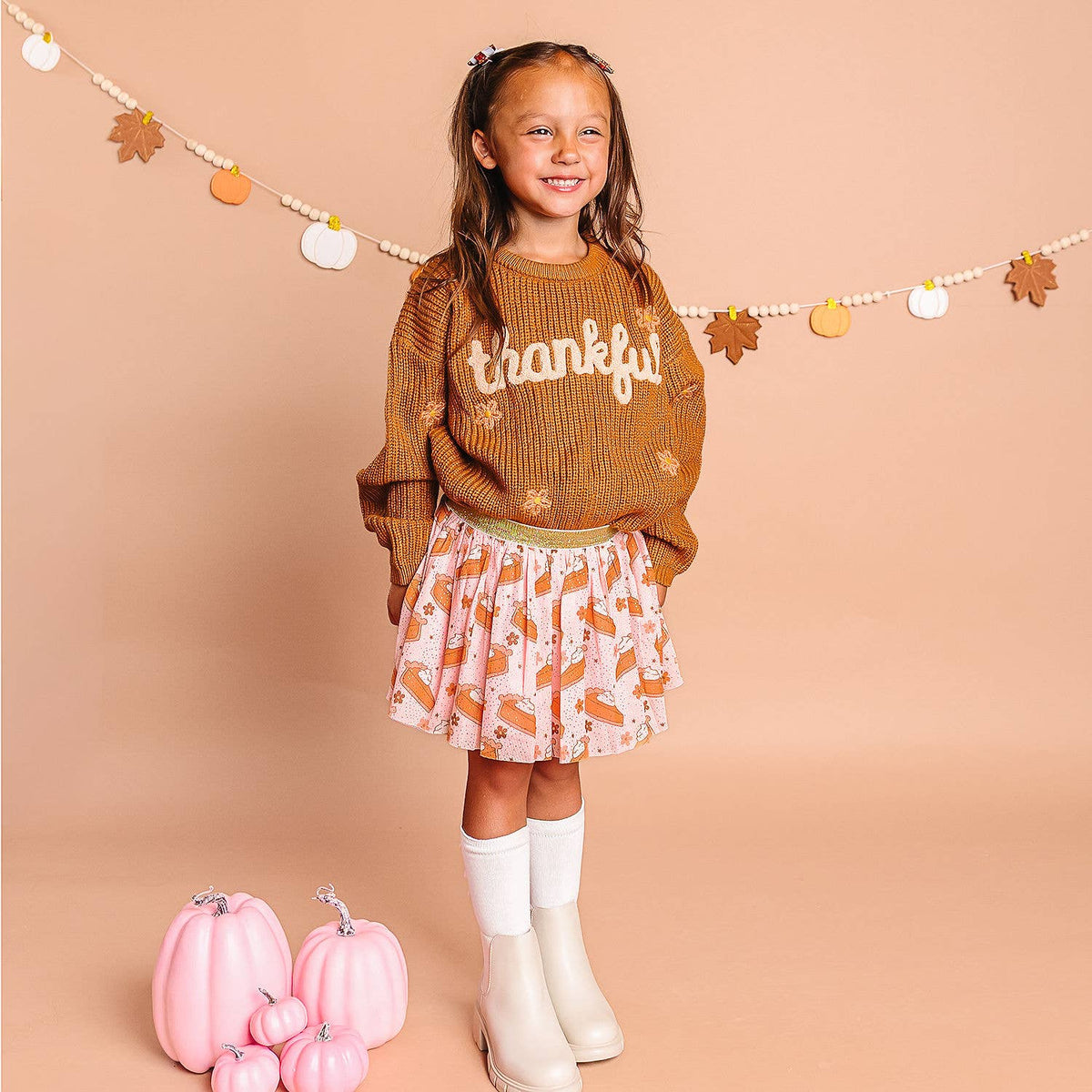 Pumpkin Pie Thanksgiving Tutu Skirt