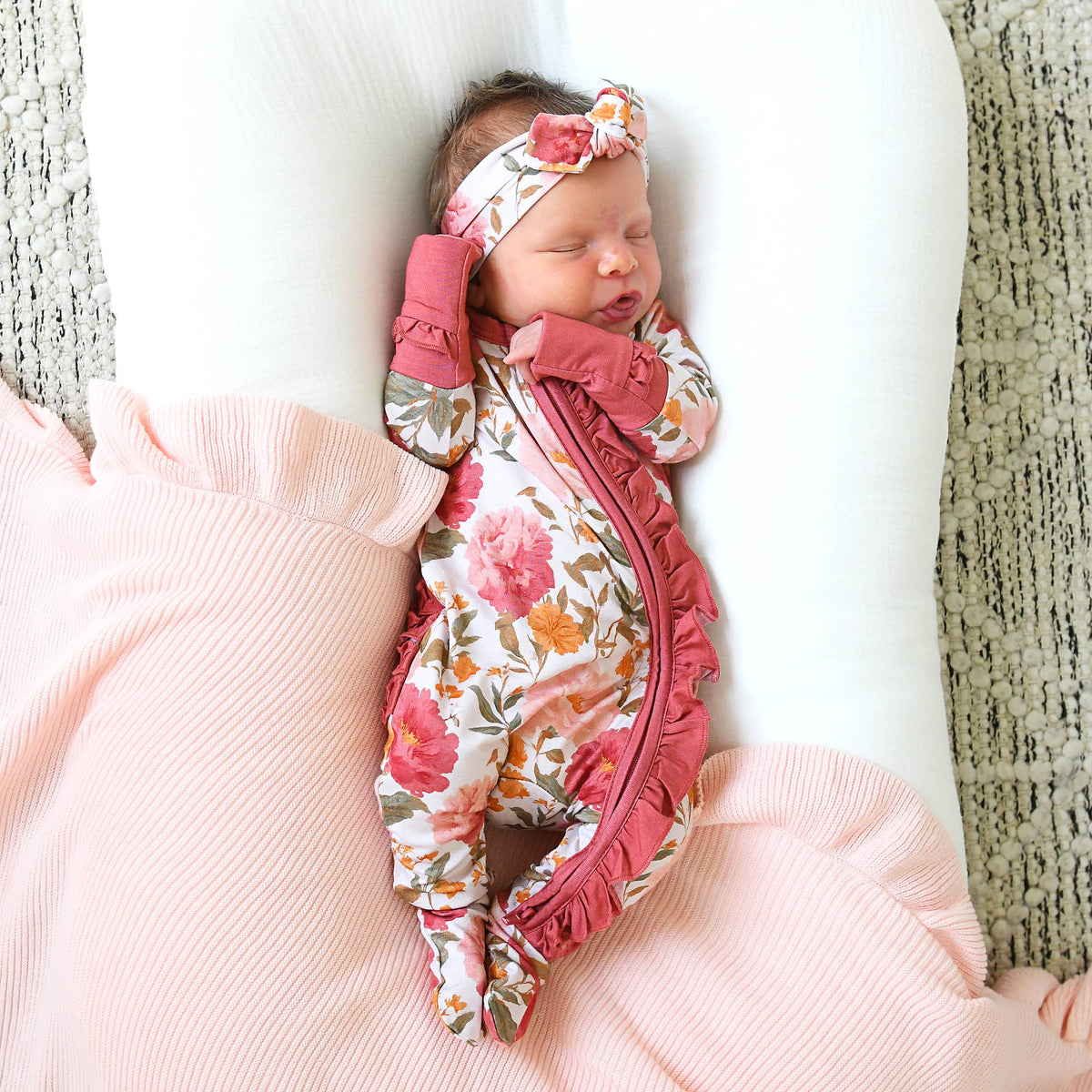 Felicity RUFFLE ZIP Bamboo Pajamas