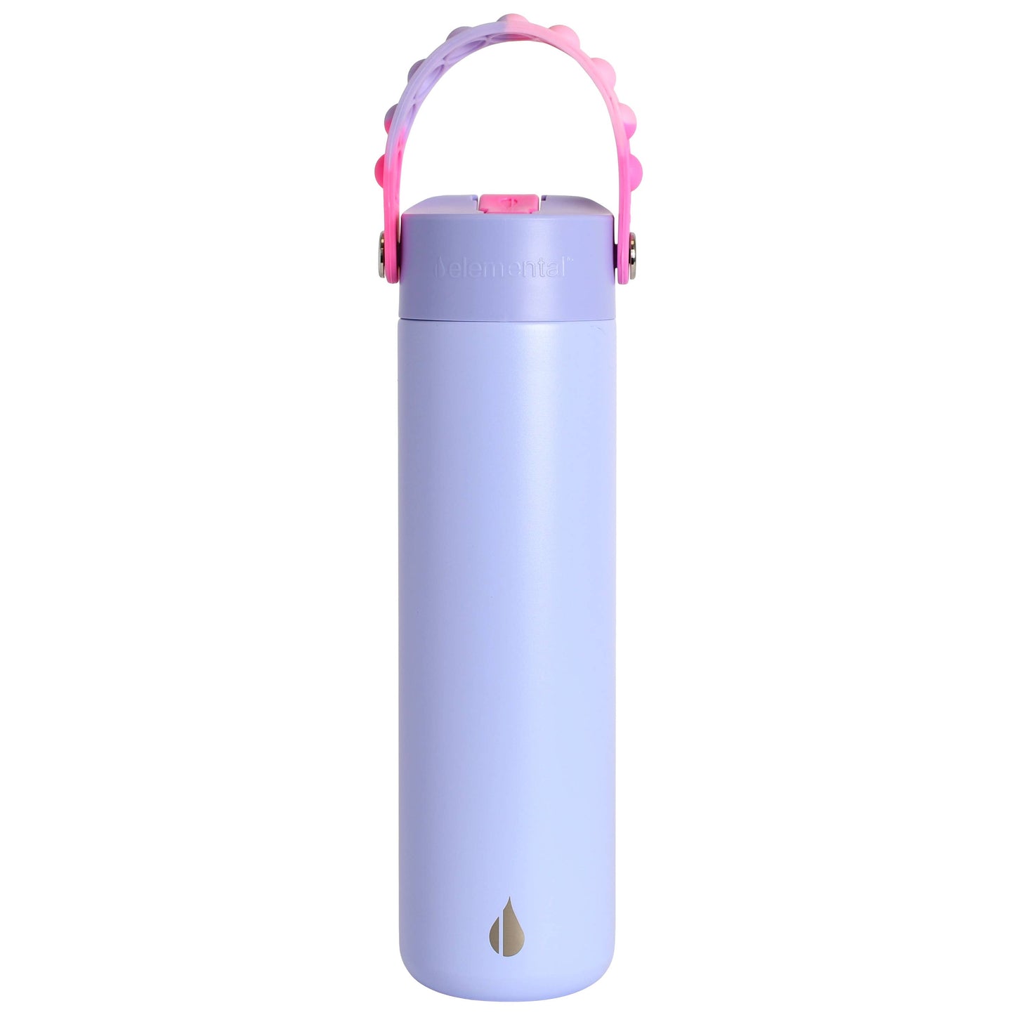 Leakproof Fidget Handle Water Bottle 24oz Lilac Tie Dye