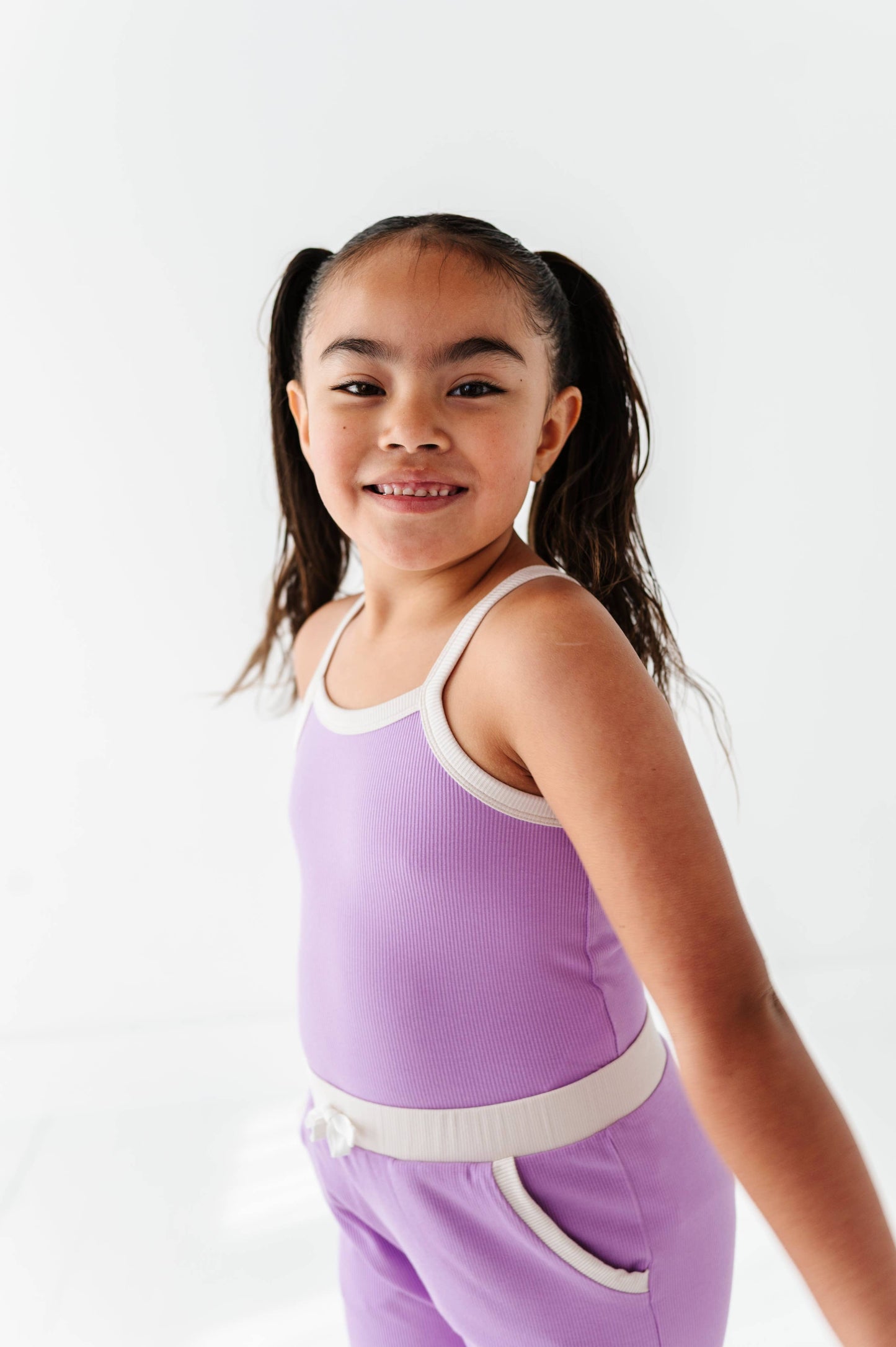Pixie Purple | Tank + Wide Leg RIB Set