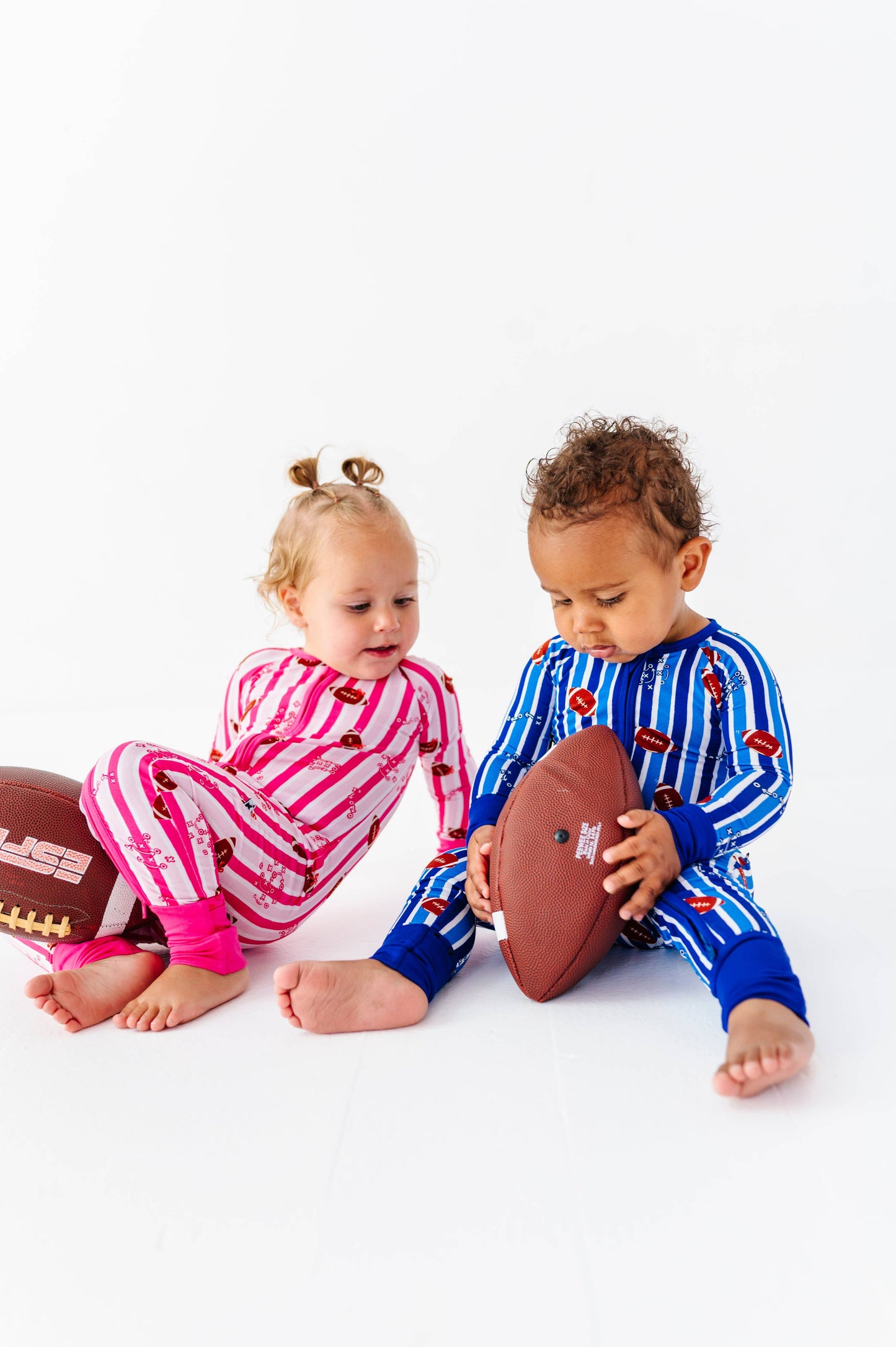 Football Convertible Footies - Blue