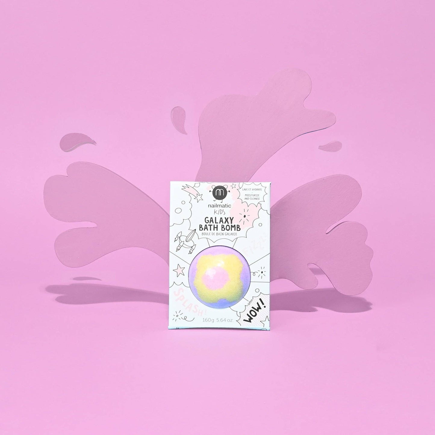 Bath Bomb - Pink Yellow Purple