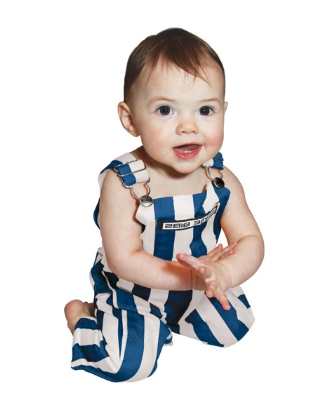Blue & White Stripe Bibs