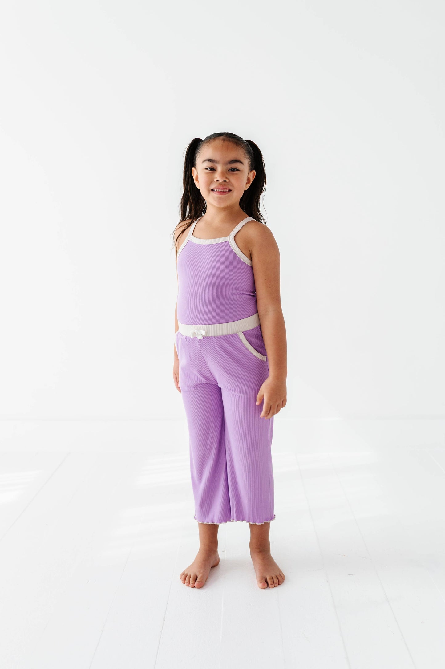 Pixie Purple | Tank + Wide Leg RIB Set