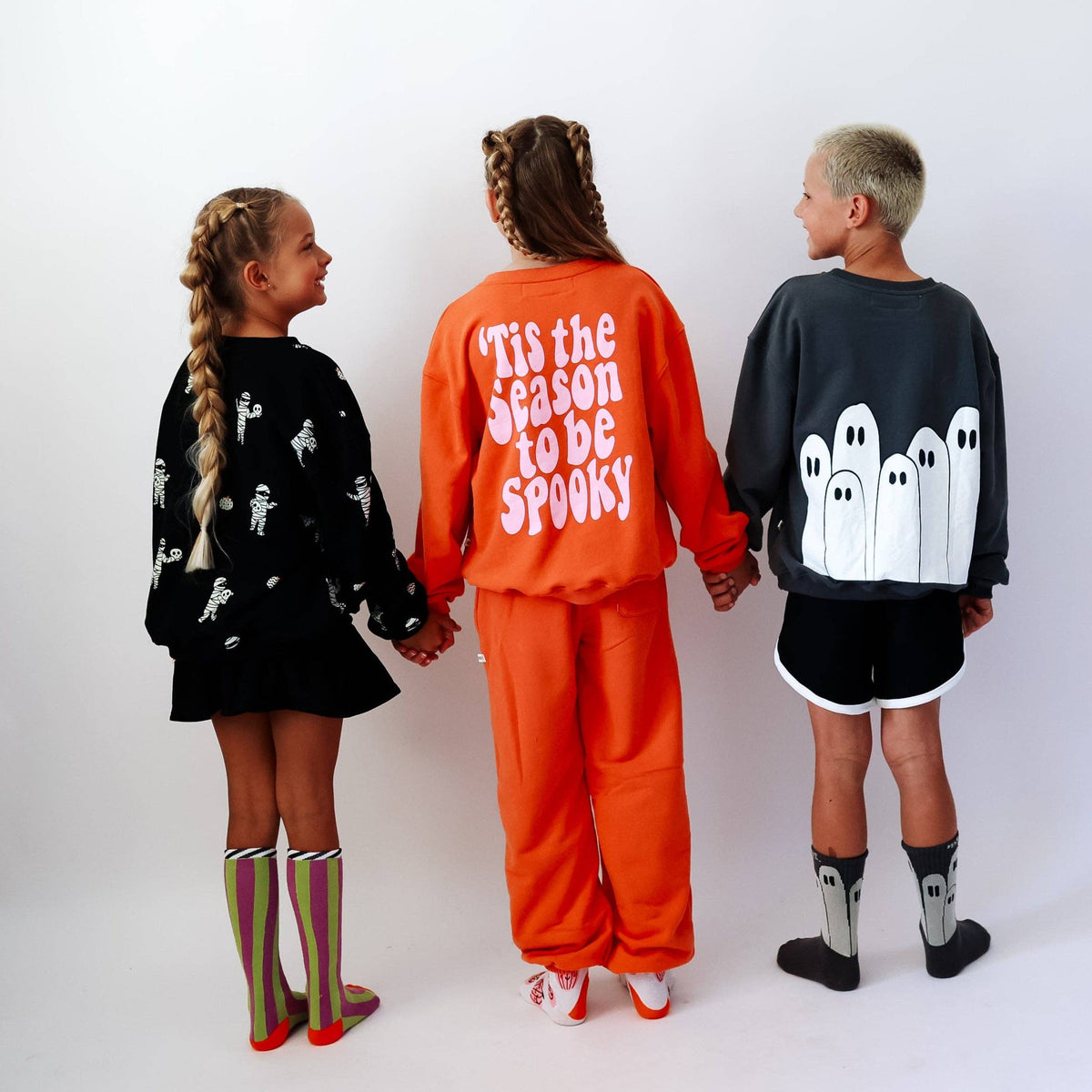 'TIS THE SEASON TO BE SPOOKY | FRONT + BACK PRINT | oversized  drop shoulder | KIDS