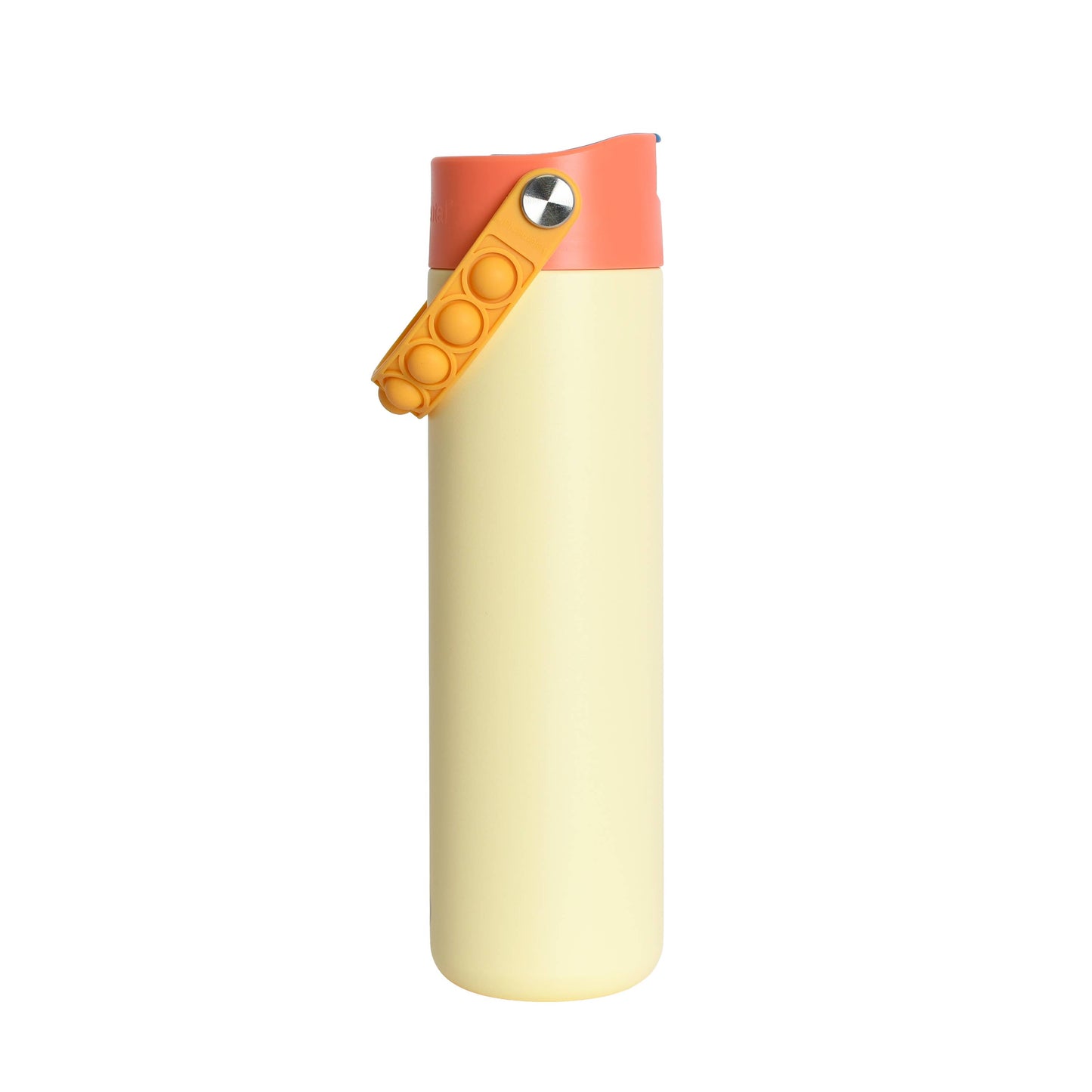 Leakproof Fidget Handle Water Bottle 24oz Peach Sand