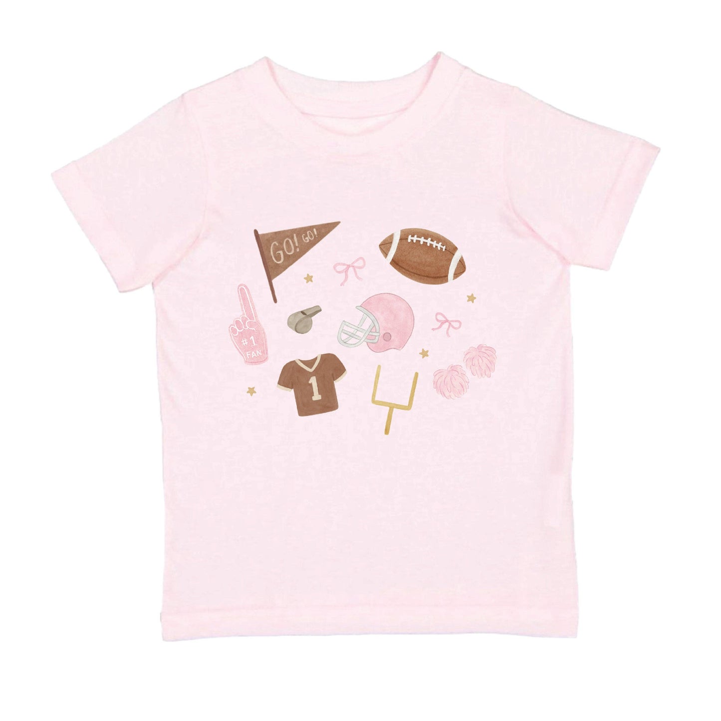 Game Day Icon Short Sleeve T-Shirt - Kids Clothing -Football