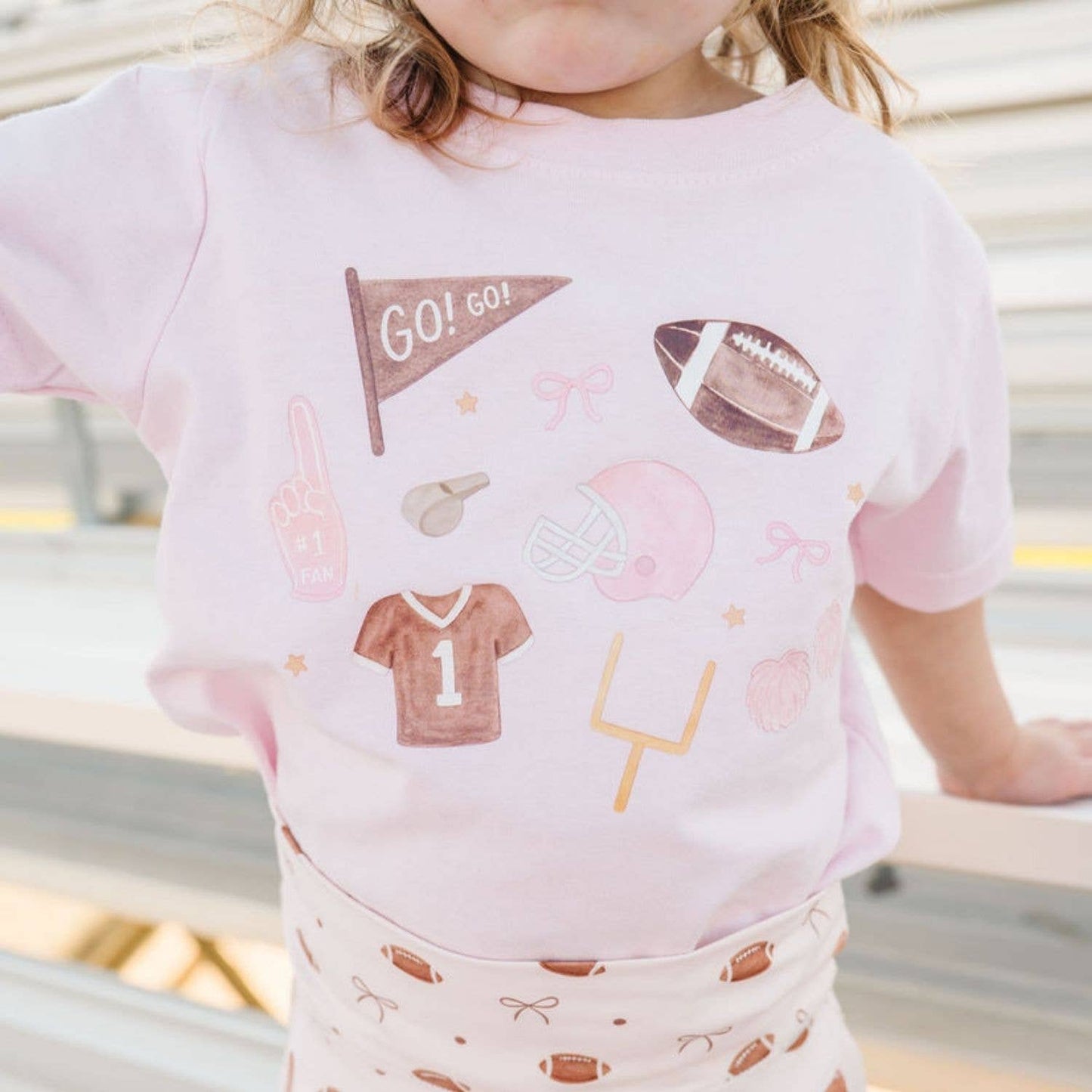 Game Day Icon Short Sleeve T-Shirt - Kids Clothing -Football