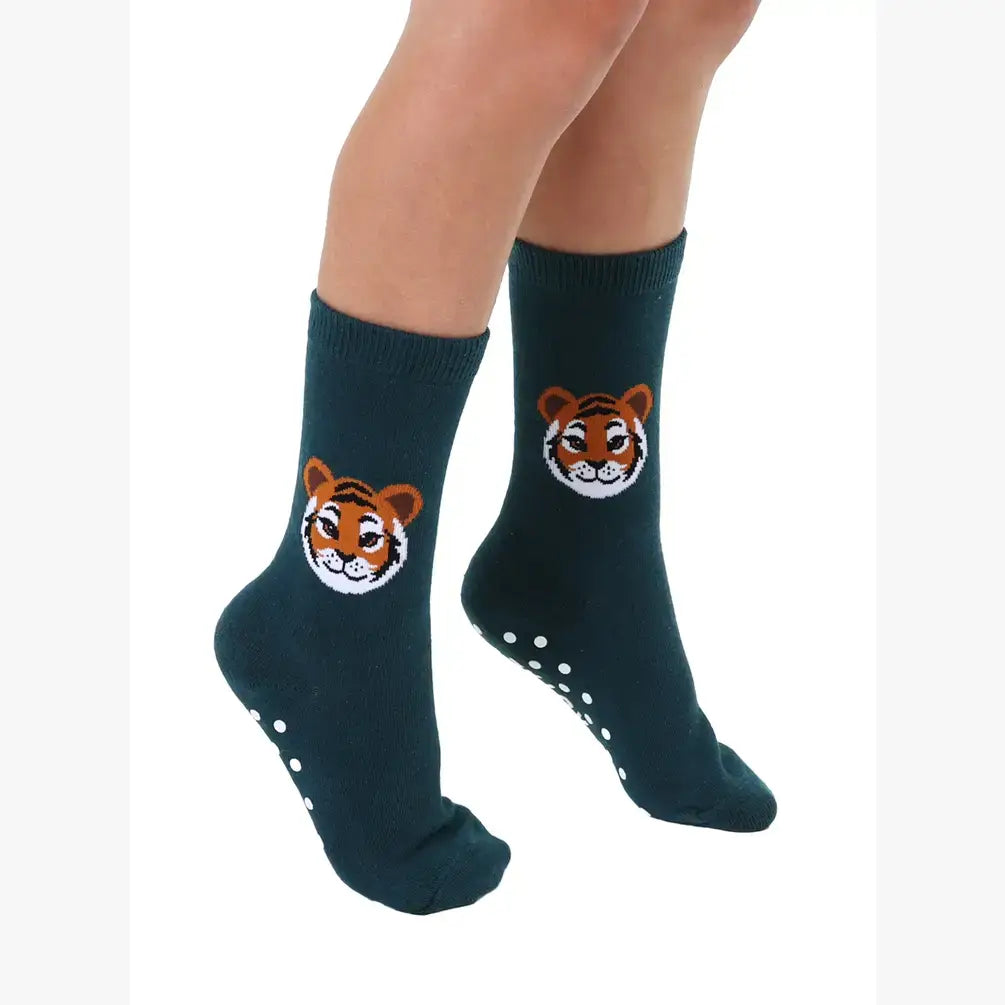 3D Packaged Crew Socks - Kids - Tiger Cub - Dark Blue
