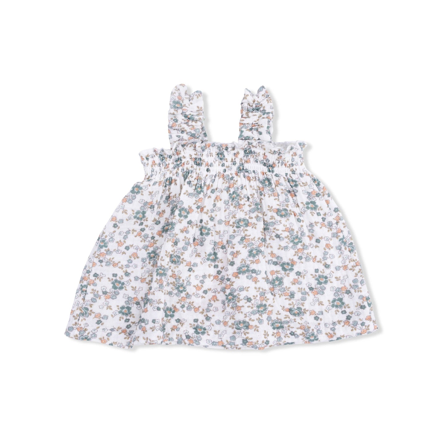 Camille Floral Ruffly Strap Top & Bloomer