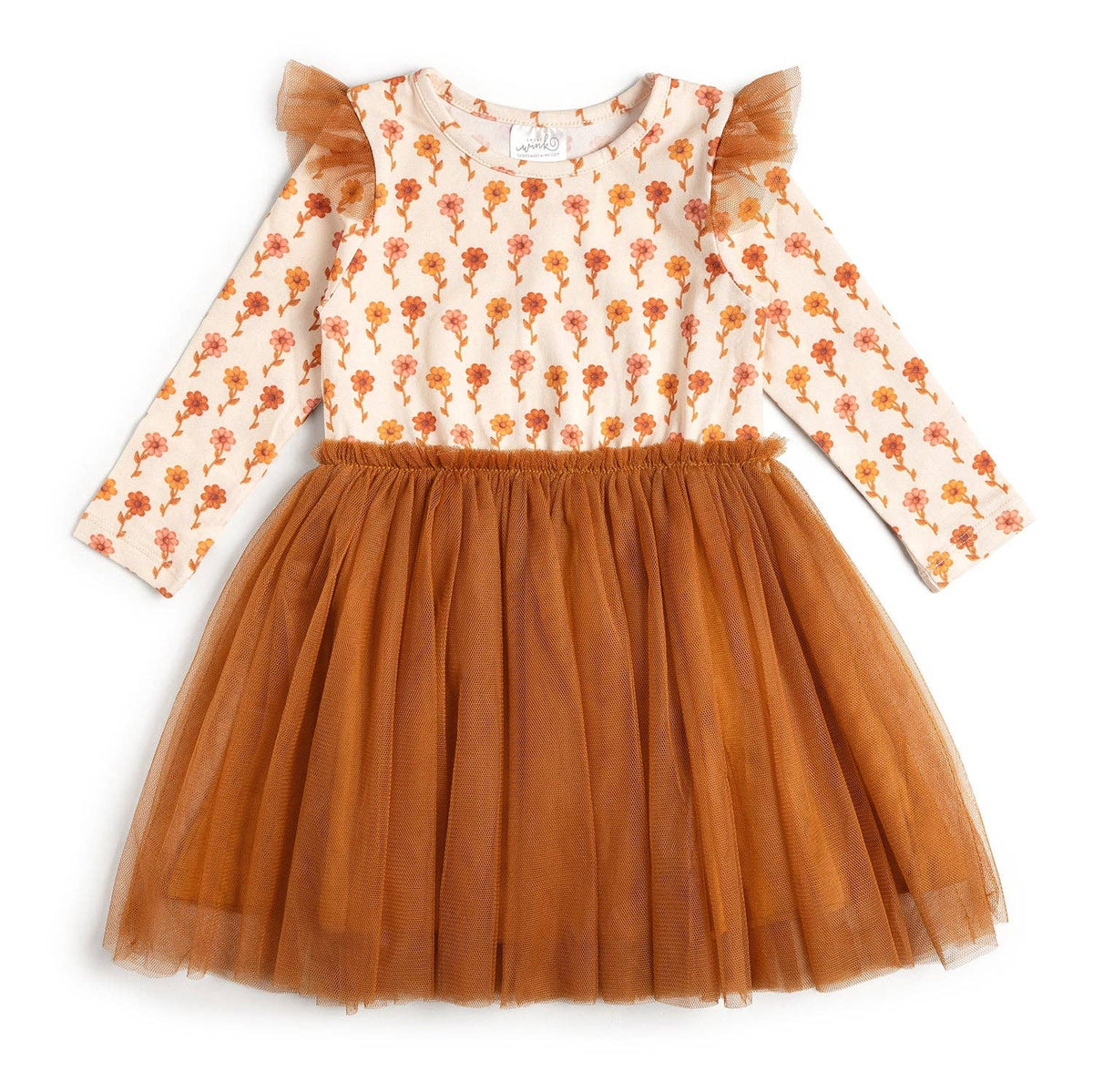 Cinnamon Long Sleeve Tutu Dress