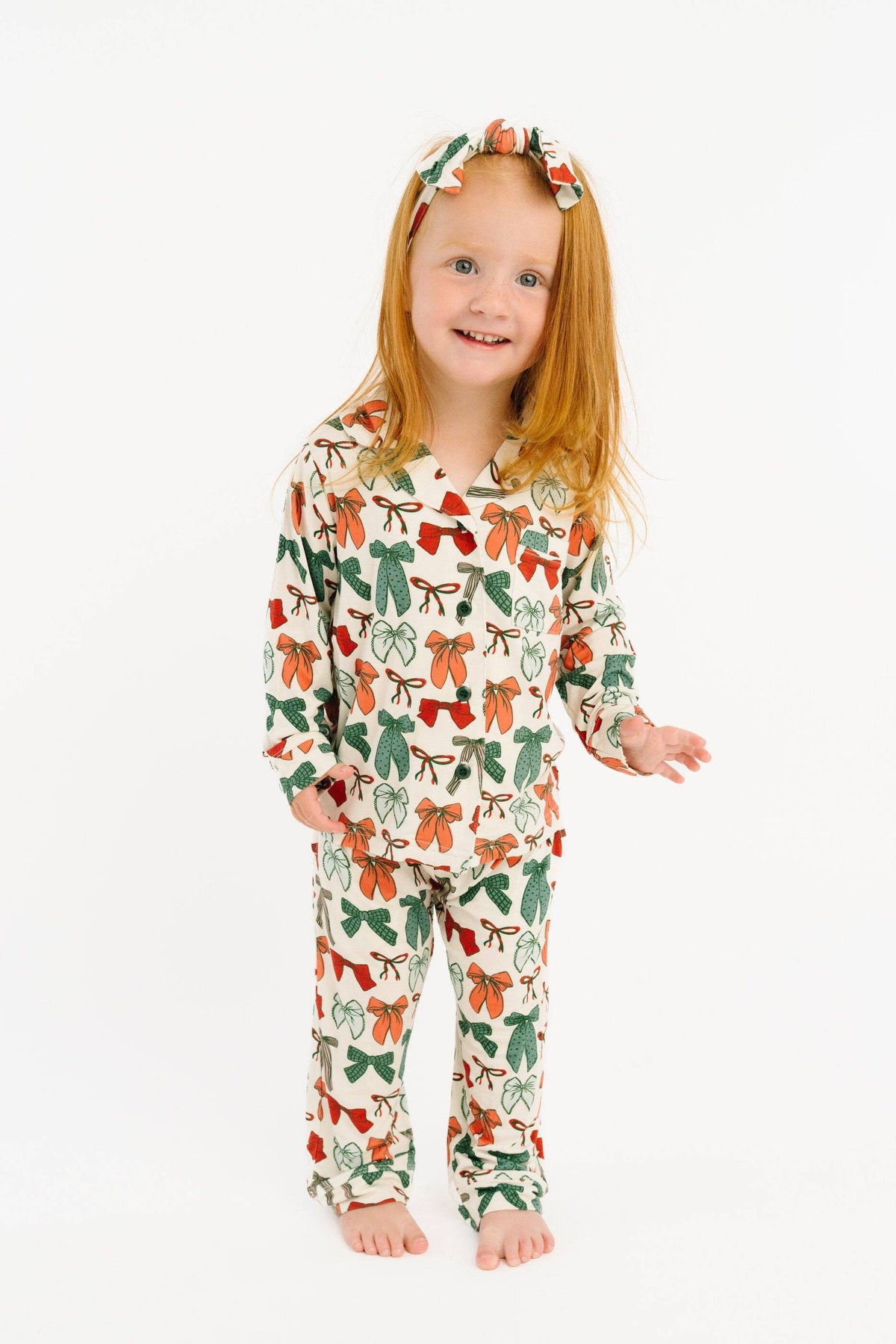 Merry Bows Bamboo Button Up Set