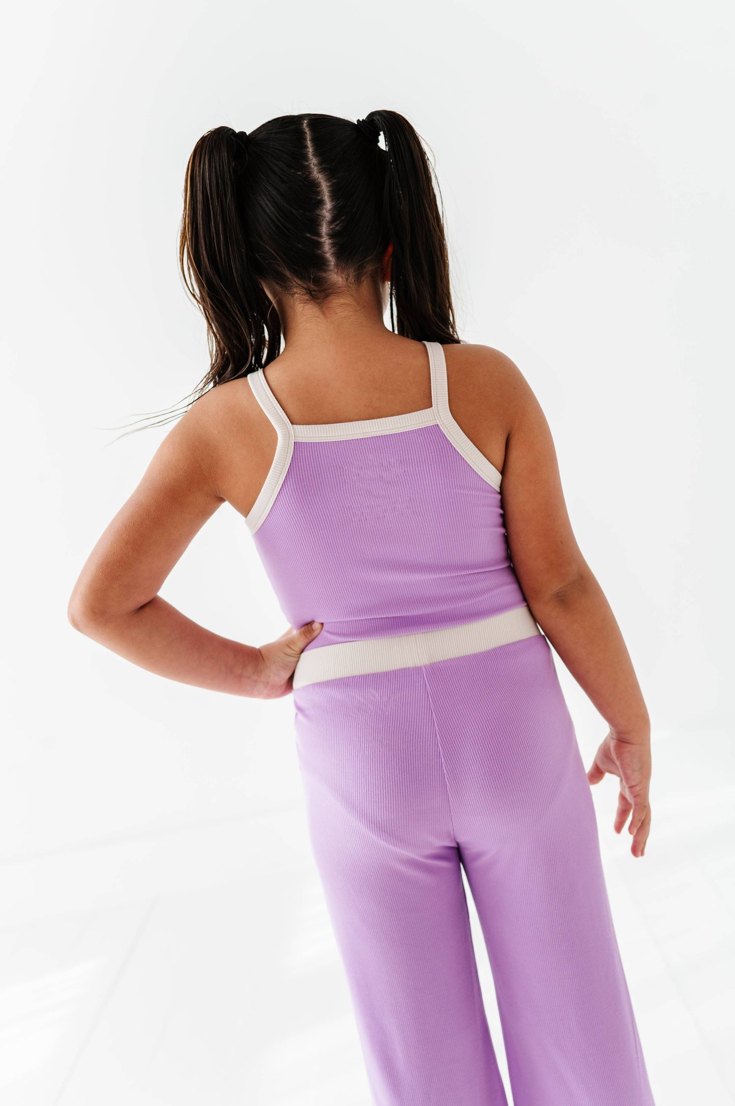 Pixie Purple | Tank + Wide Leg RIB Set