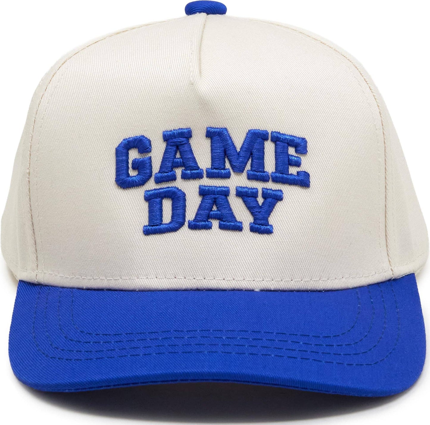 Kid/Baby 2 Tone Vintage Cap - Game Day - Royal/Beige