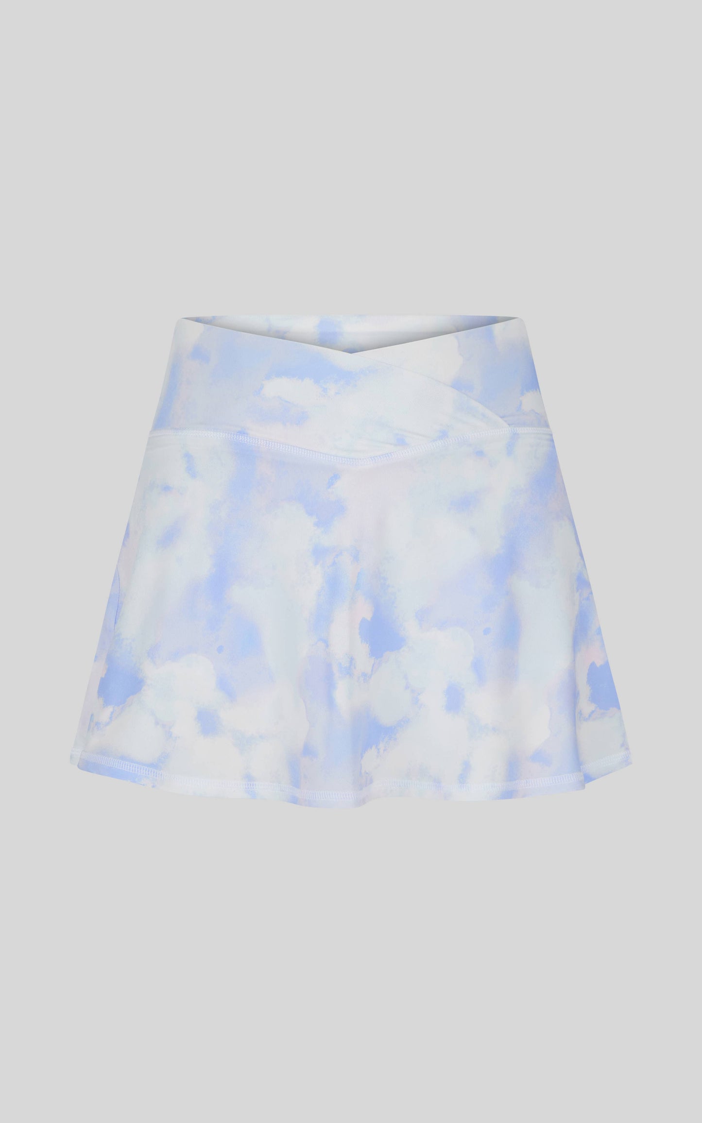 Girls Jersey Crossover Waistband Active Tennis Skort