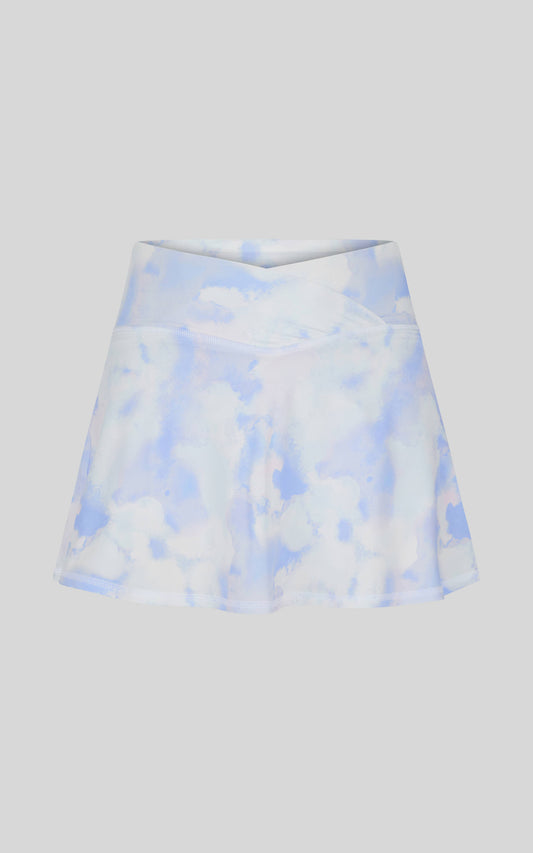 Girls Jersey Crossover Waistband Active Tennis Skort
