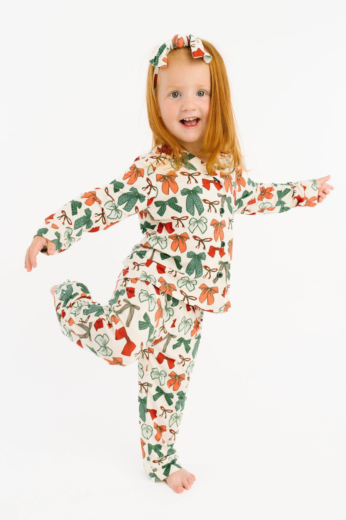Merry Bows Bamboo Button Up Set