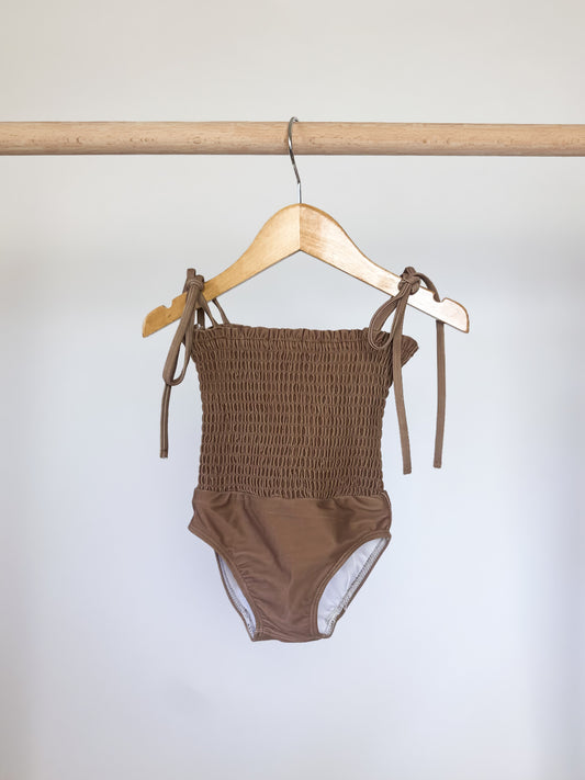 Sand Smocked One Piece Swimsuit