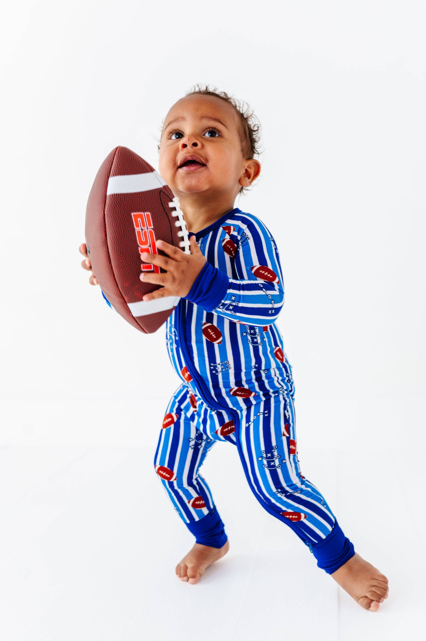 Football Convertible Footies - Blue